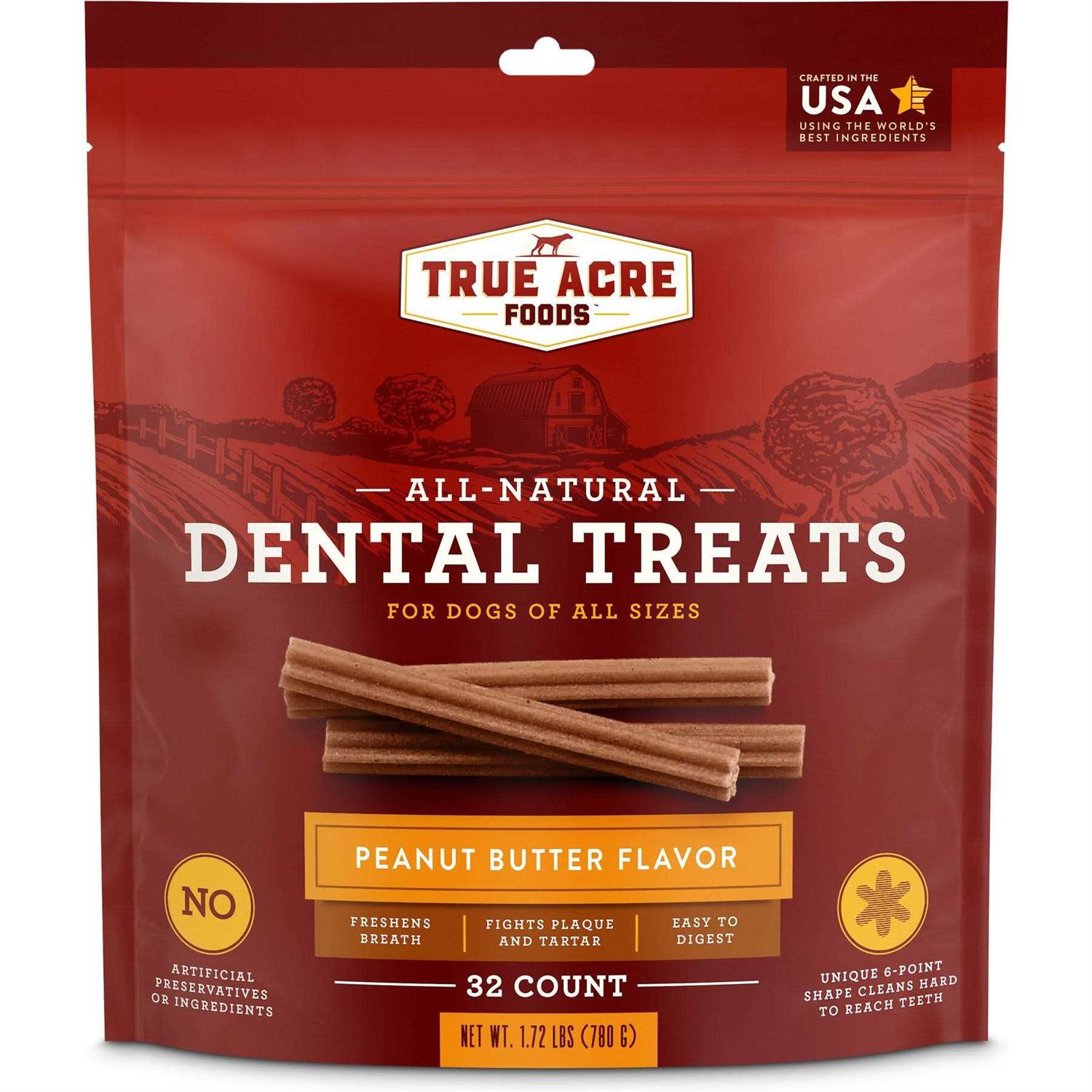 True Acre Foods All-Natural Dental Chew Sticks - Healthber