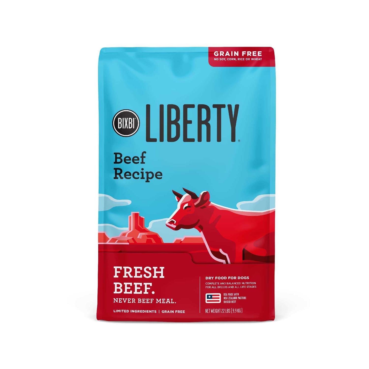 Bixbi Dog Liberty Grain Free Beef Dry Food - Healthber