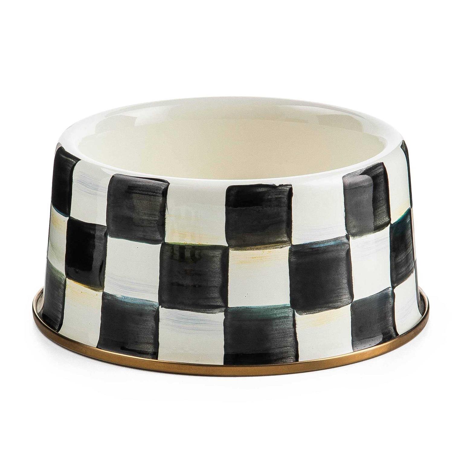 MacKenzie-Childs Check Pet Dish - Healthber