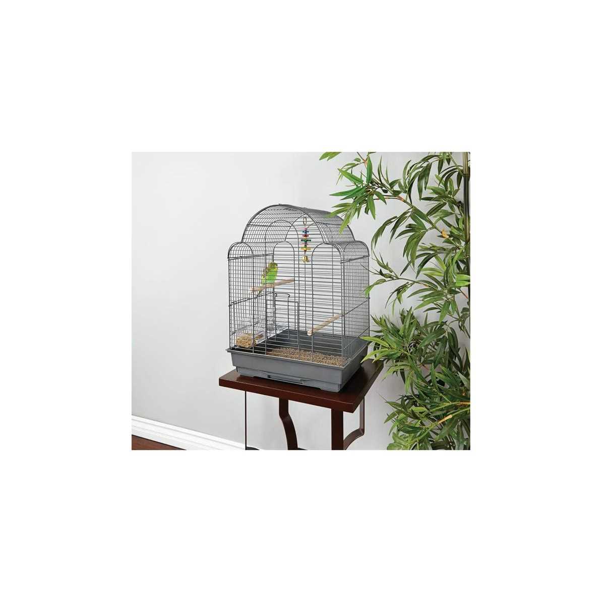 You & Me Parakeet Scallop Top Cage - Healthber