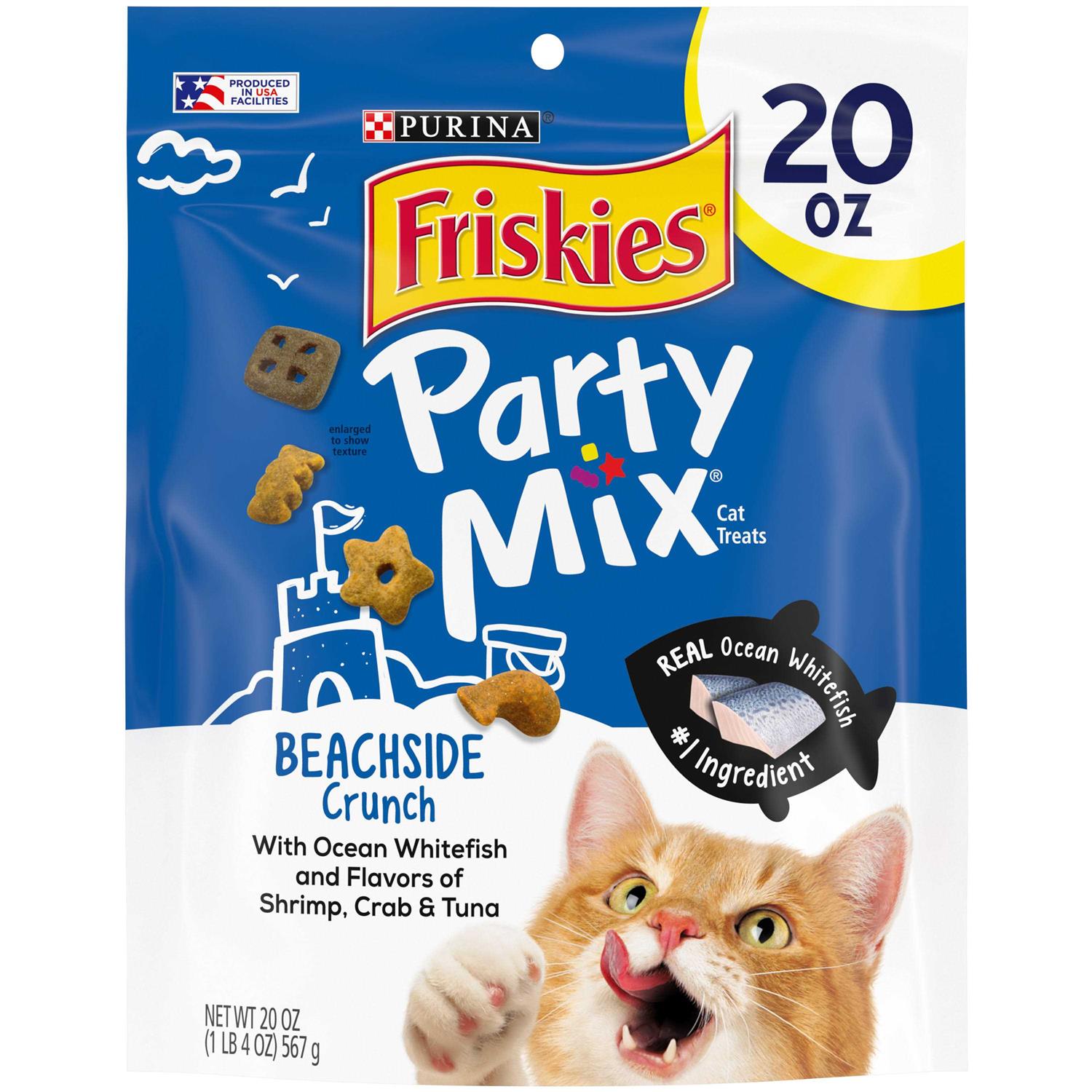 Friskies Cat Treats Party Mix Crunch - Healthber