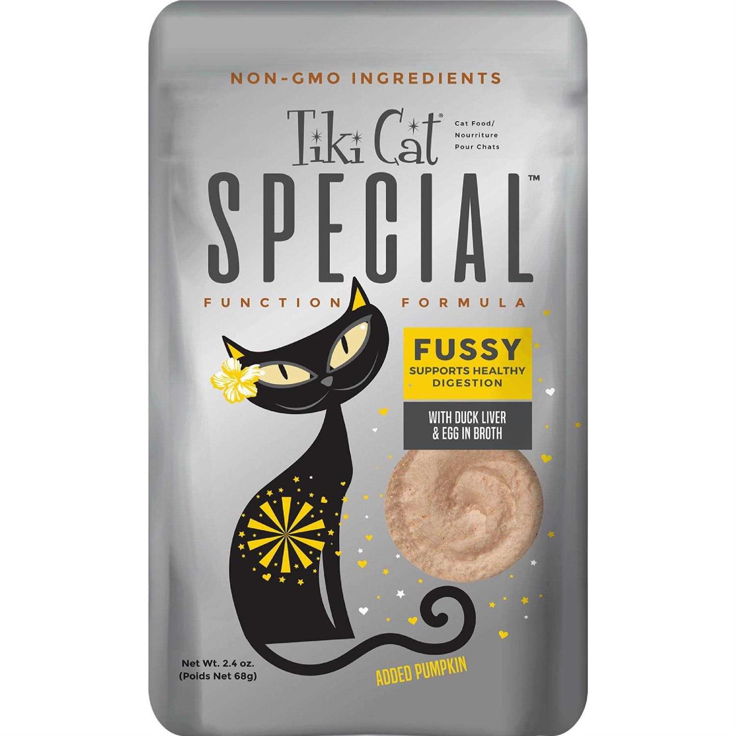 Tiki Cat Special Fussy Duck Liver & Egg Wet Cat Food Pouches - Healthber