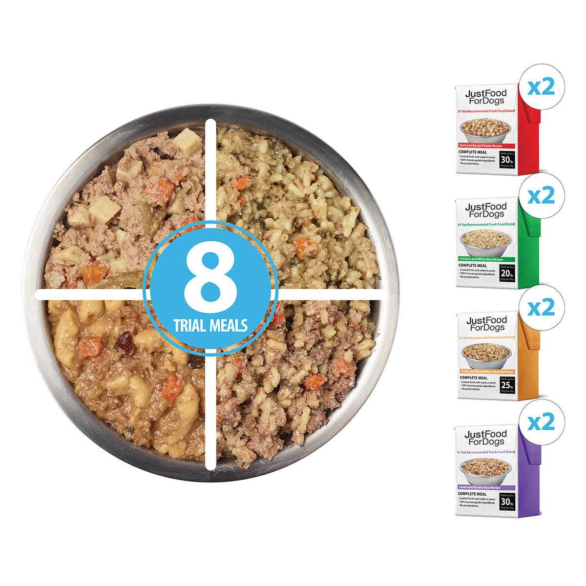 JustFoodForDogs Pantry Fresh Fresh Dog Food Topper Variety Pack - Healthber