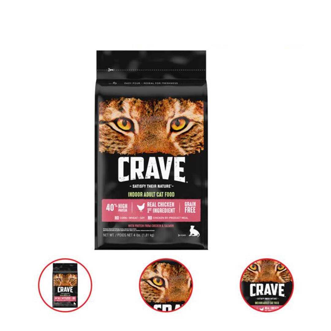 Crave Chicken Adult Protein Grain Free Dry Cat Food - Healthber