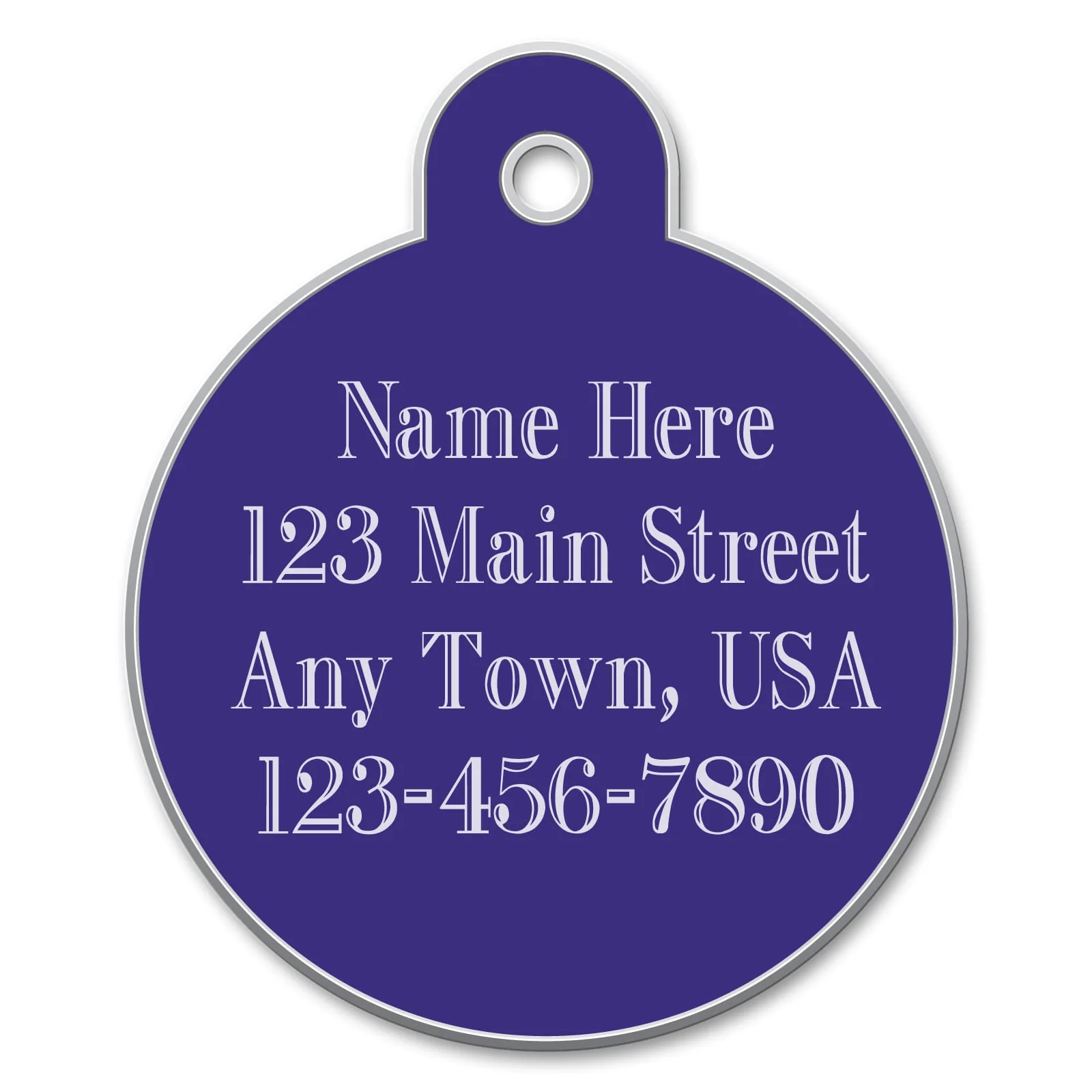 Small Circle Custom Personalized Dog Tags - Healthber