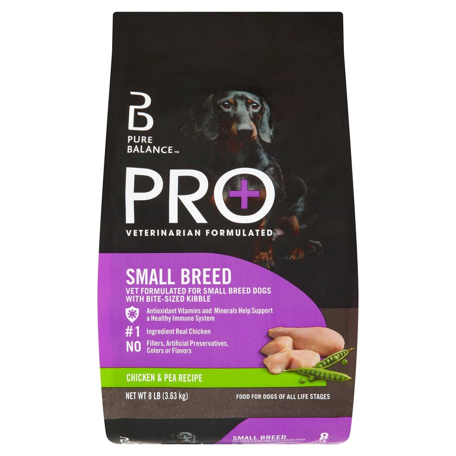 Pure Balance Pro+ Small Breed Chicken & Pea Recipe Dry Dog Food - Healthber