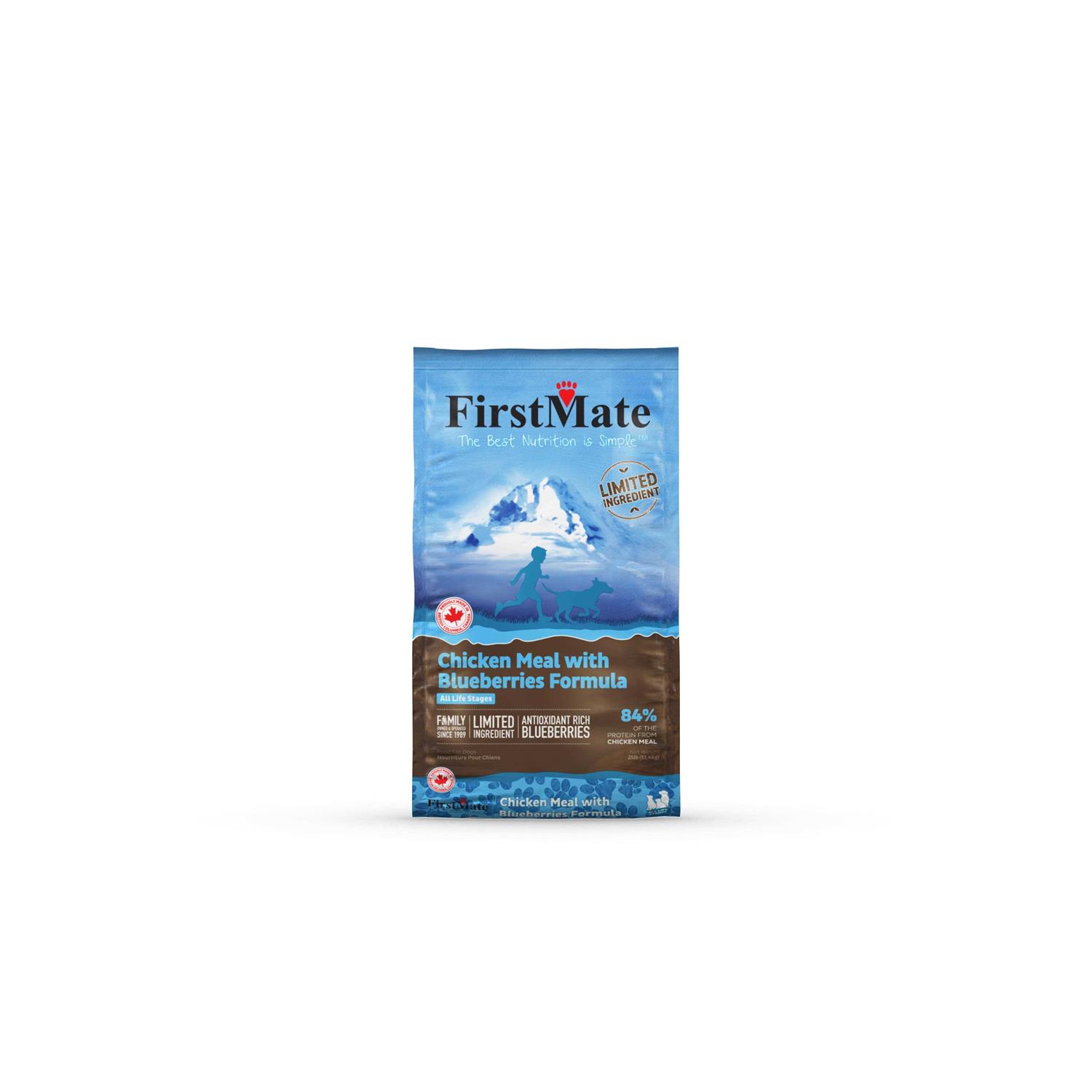 FirstMate Grain Free Chicken Meal with Blueberries Formula Dog Food - Healthber
