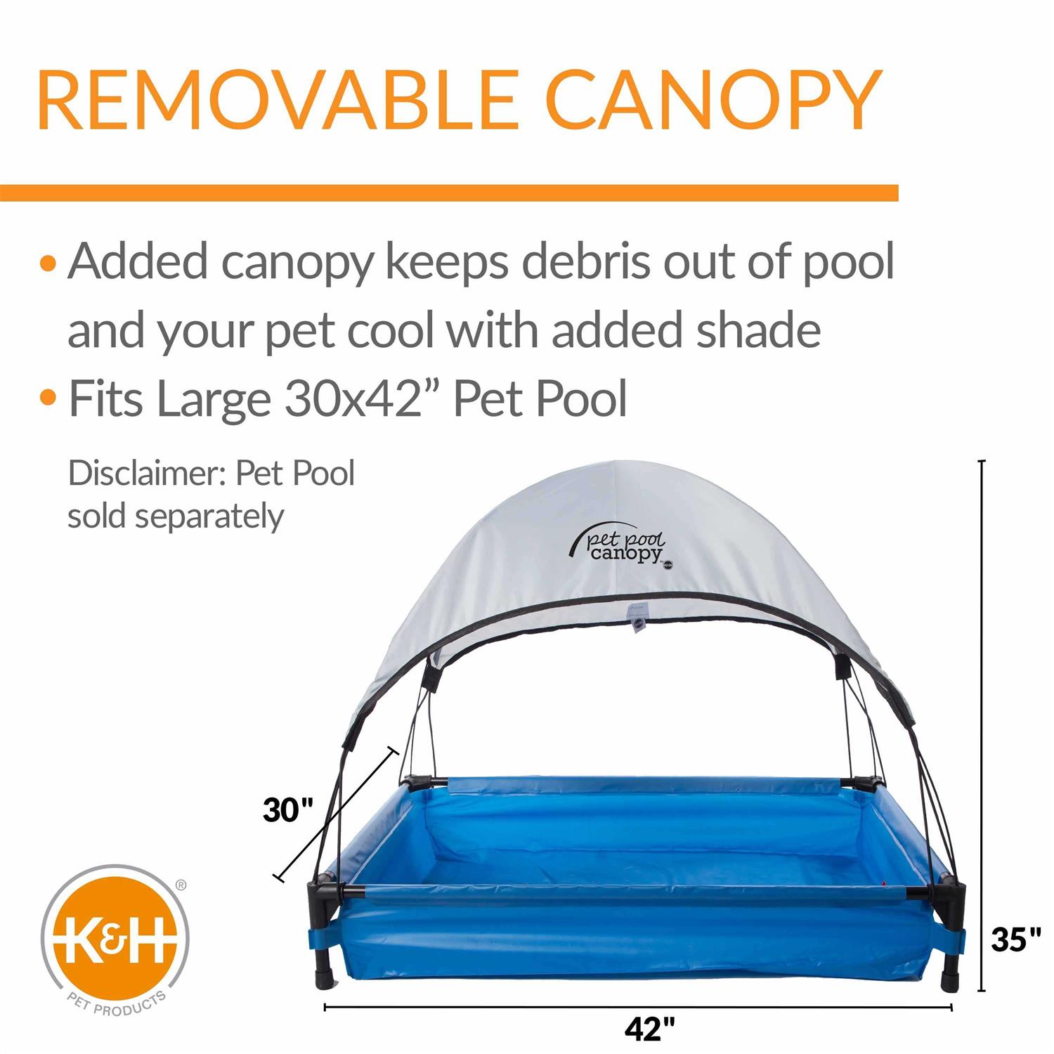 K&H Pet Products Pet Pool Canopy - Healthber