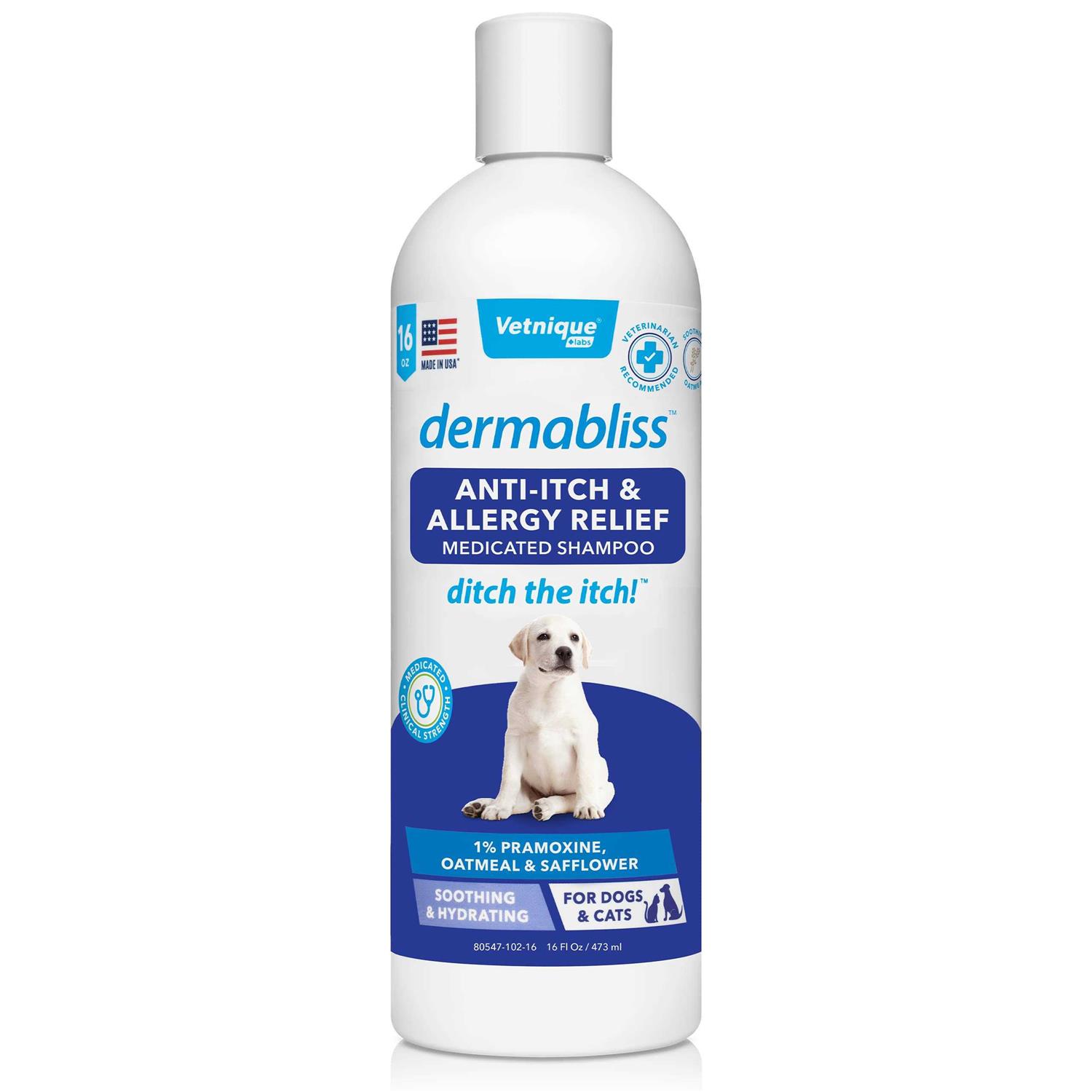 Dermabliss Anti-Itch & Allergy Relief Medicated Shampoo 16oz - Healthber