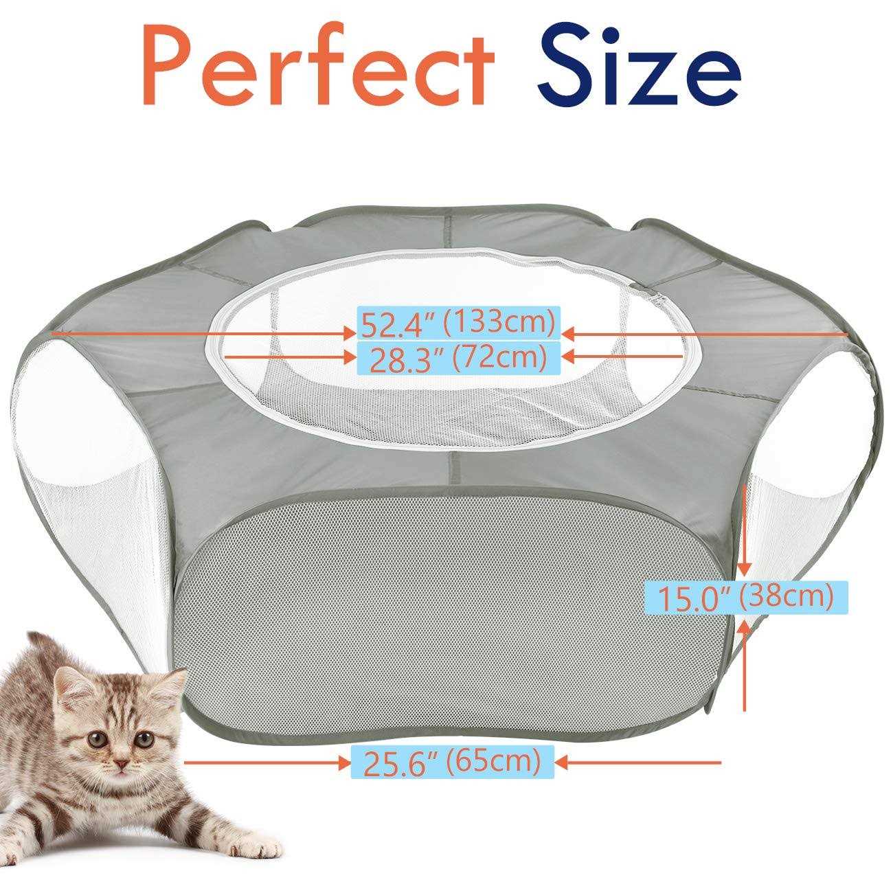 Pawaboo Small Animals Playpen Waterproof Small Pet Cage Tent with Zippered Cover - Healthber