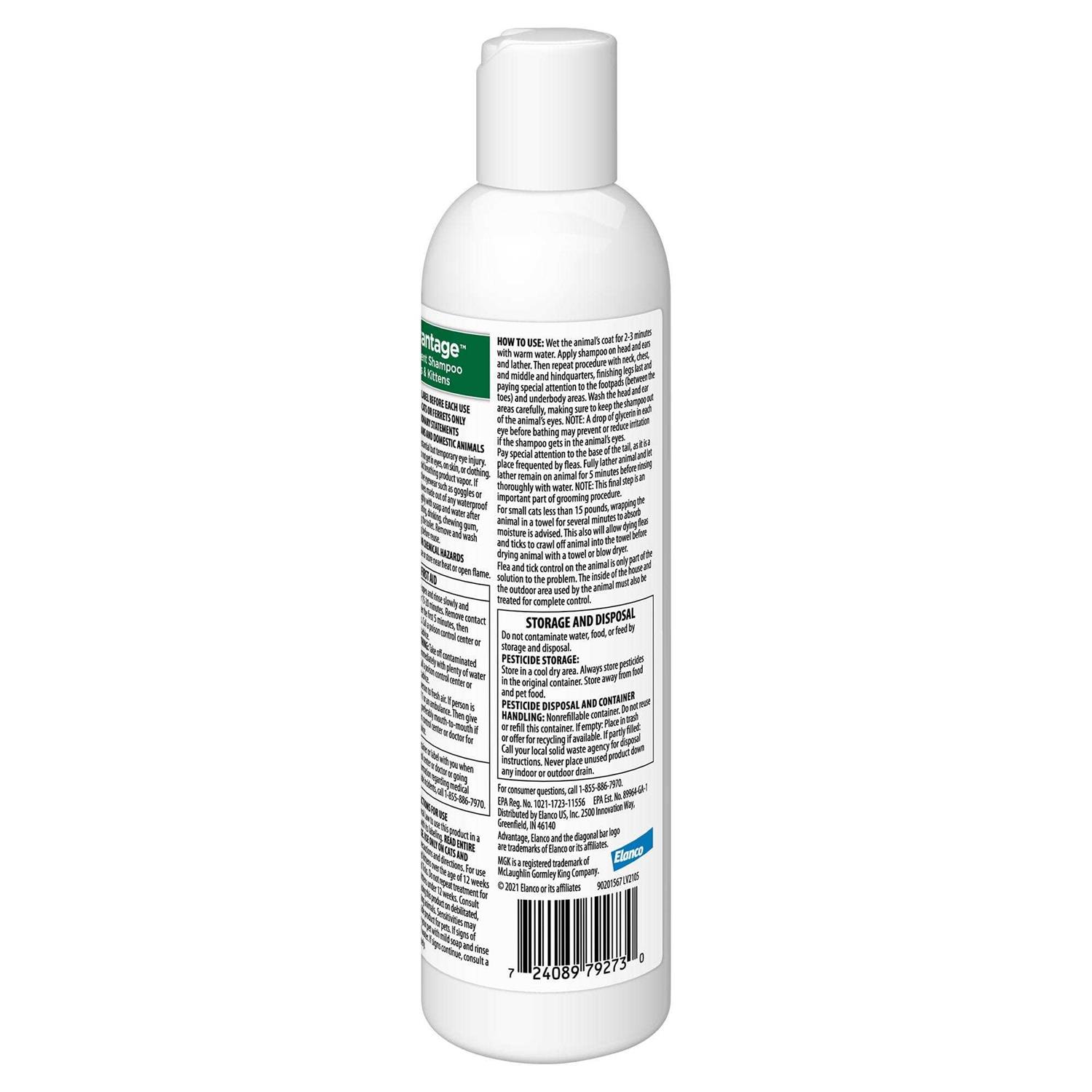 Advantage Flea & Tick Treatment Shampoo for Cats & Kittens - Healthber