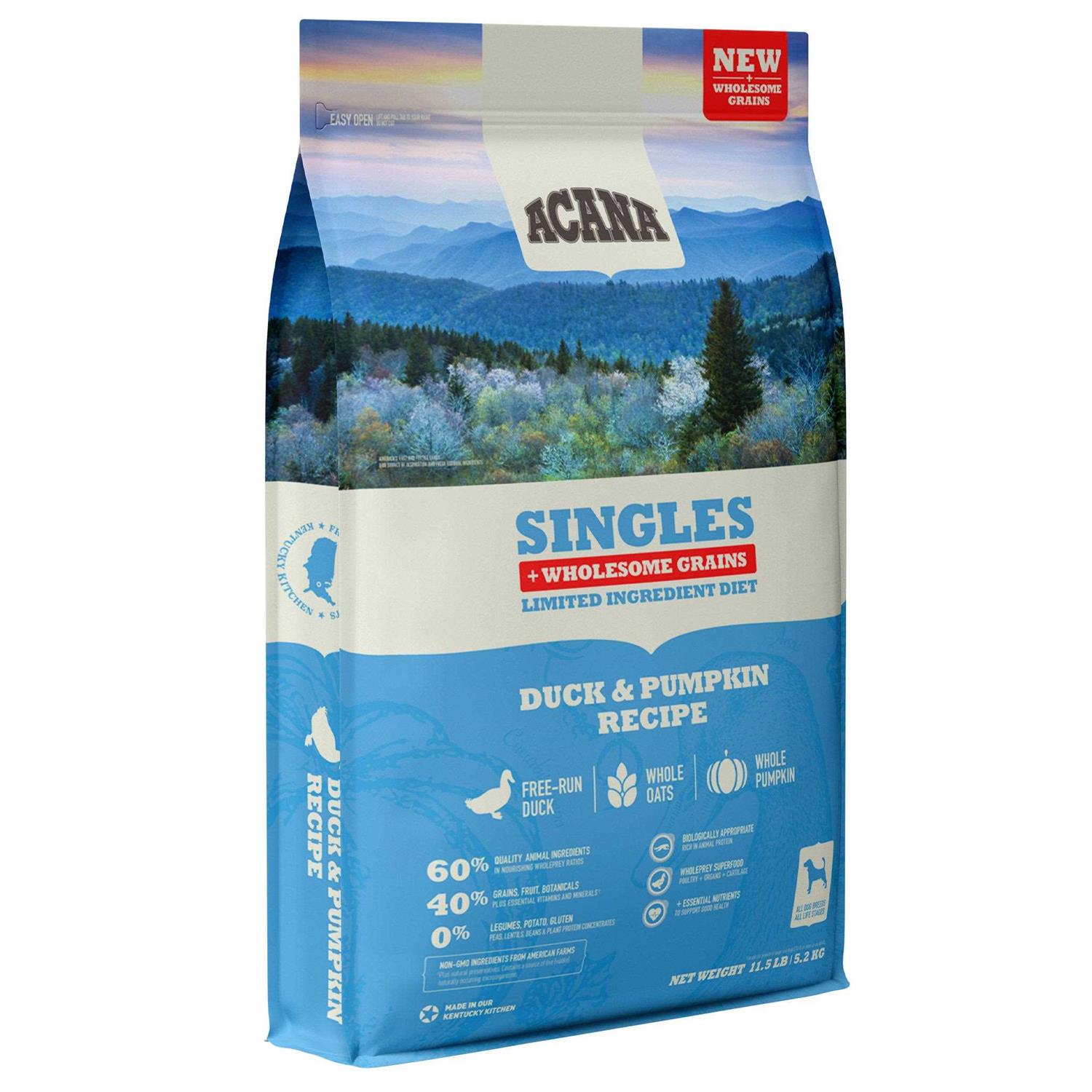 Acana Wholesome Grains Duck & Pumpkin Dry Dog Food - Healthber
