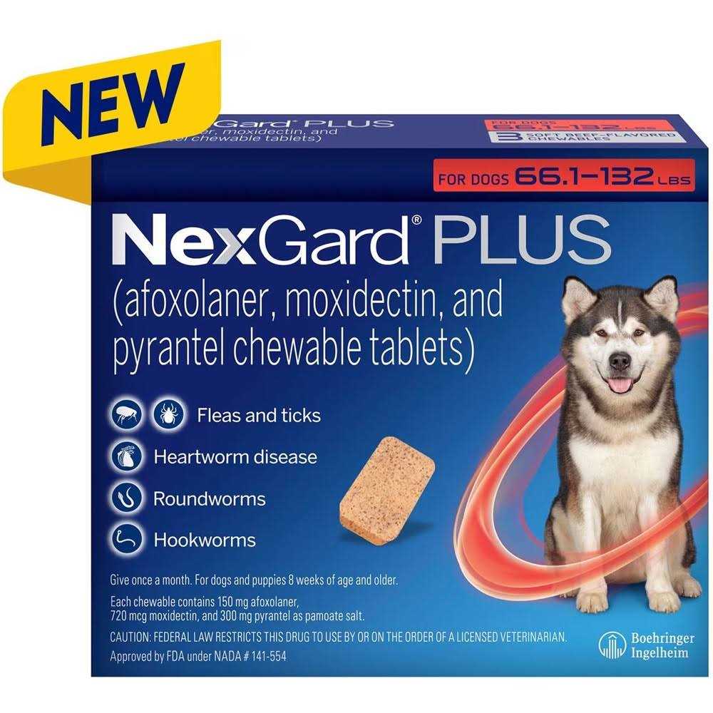 NexGard Plus Chewables for Dogs 8.1-17 lbs - Healthber