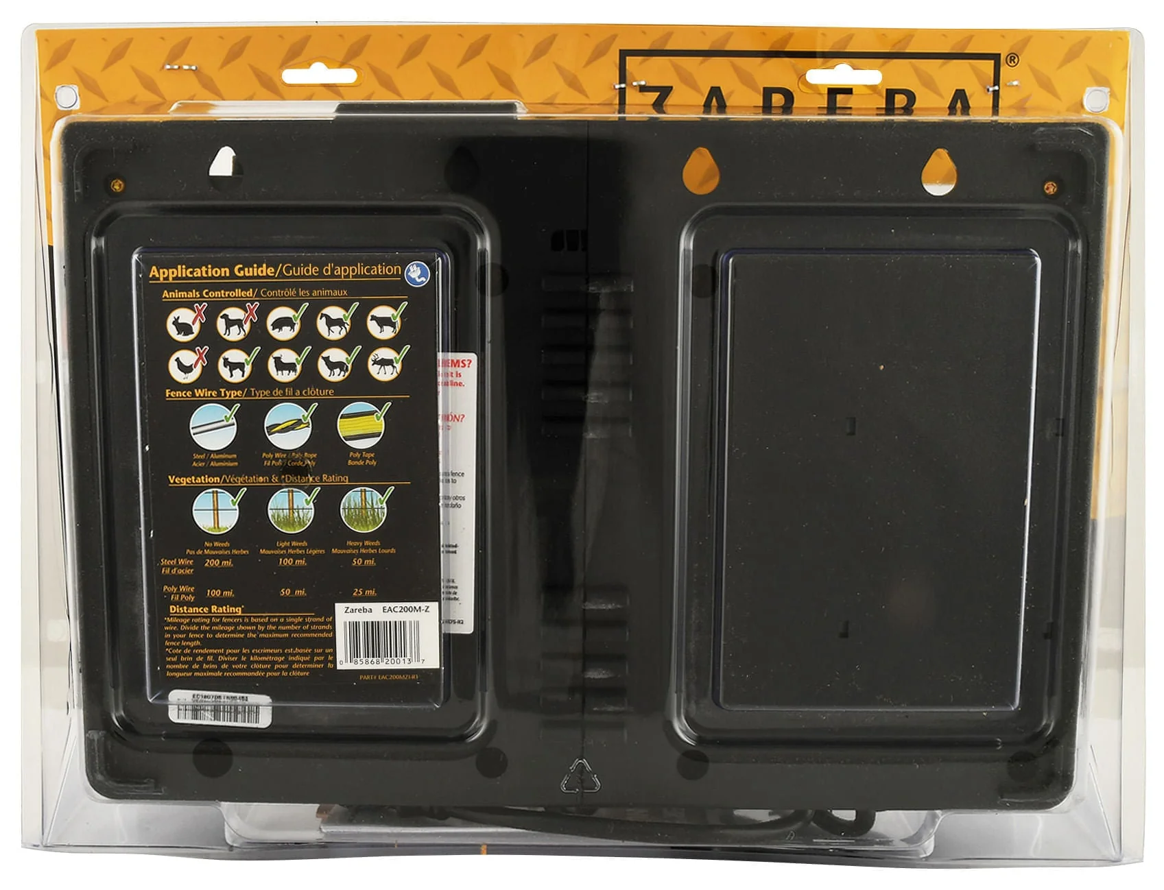 Zareba 200 Mile AC Low-Impedance Electric Fence Charger - Healthber