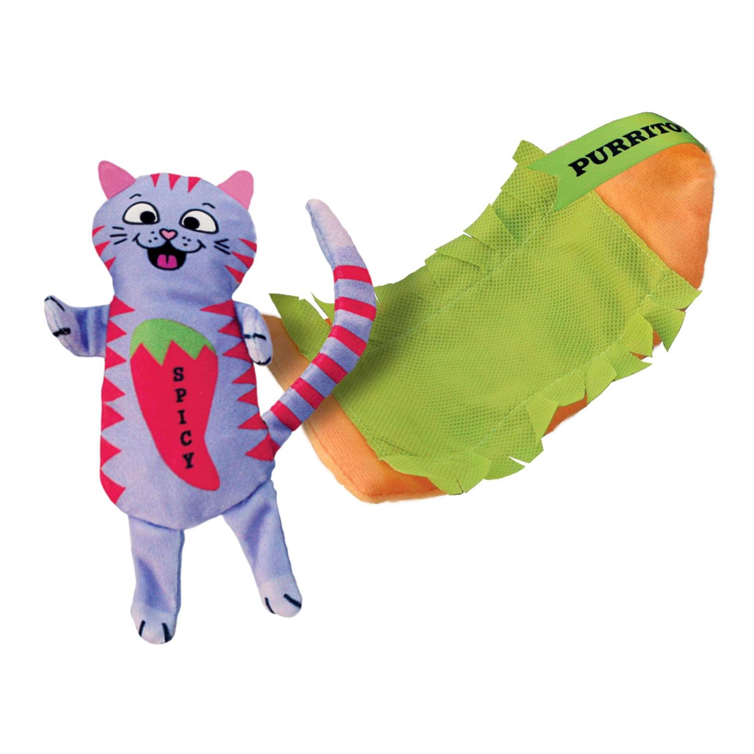 Kong Pull-A-Partz Purrito Cat Toy - Healthber