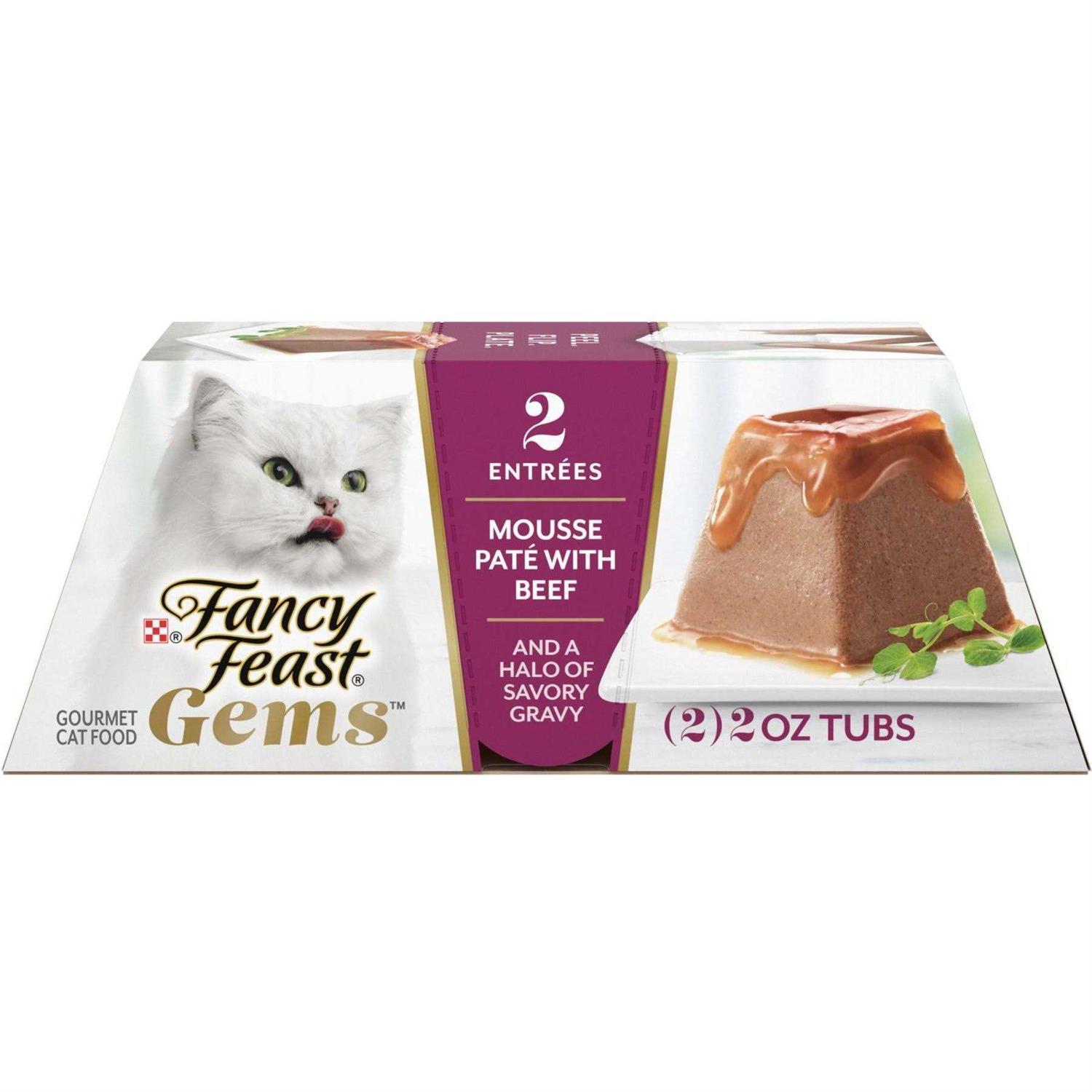 Fancy Feast Gems Mousse Pate Savory Gravy Wet Cat Food - Healthber