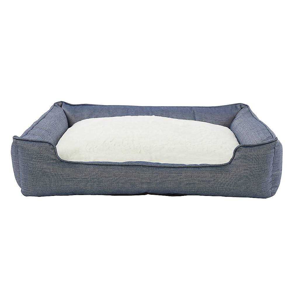 Top Paw Chambray Cuddler Dog Bed - Healthber