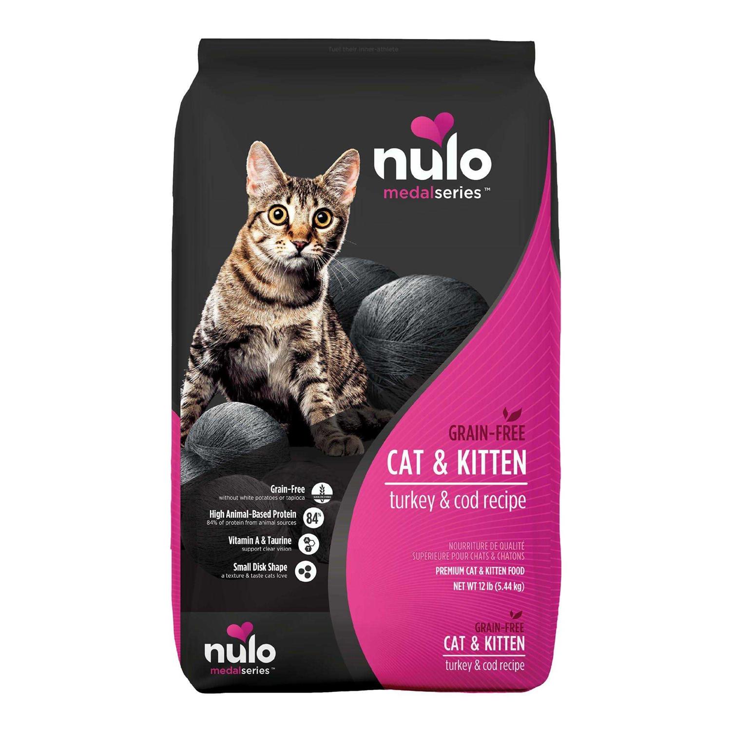 Nulo MedalSeries Grain-Free Turkey & Cod Dry Cat & Kitten Food - Healthber