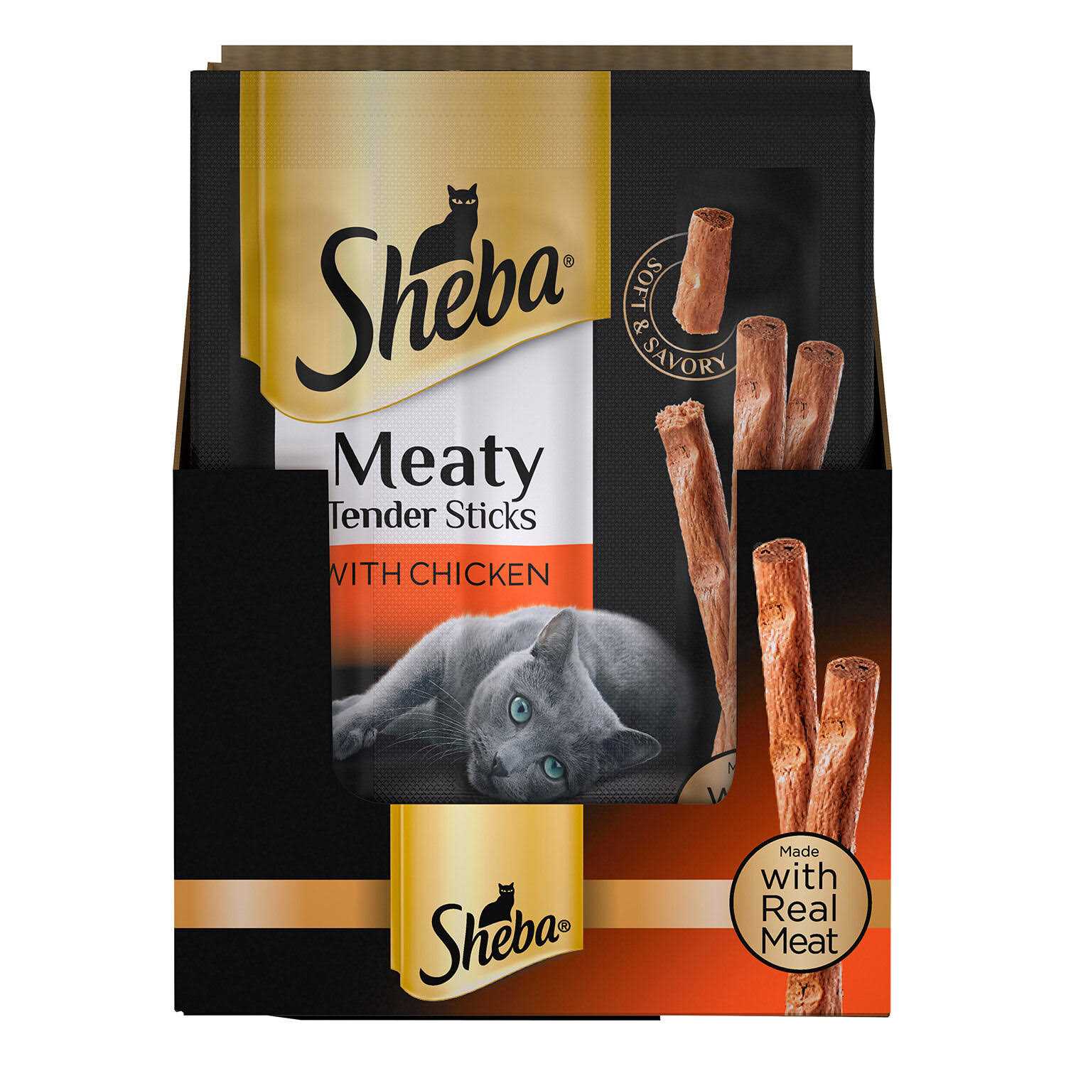 Sheba Cat Treats Meaty Tender Sticks - Healthber