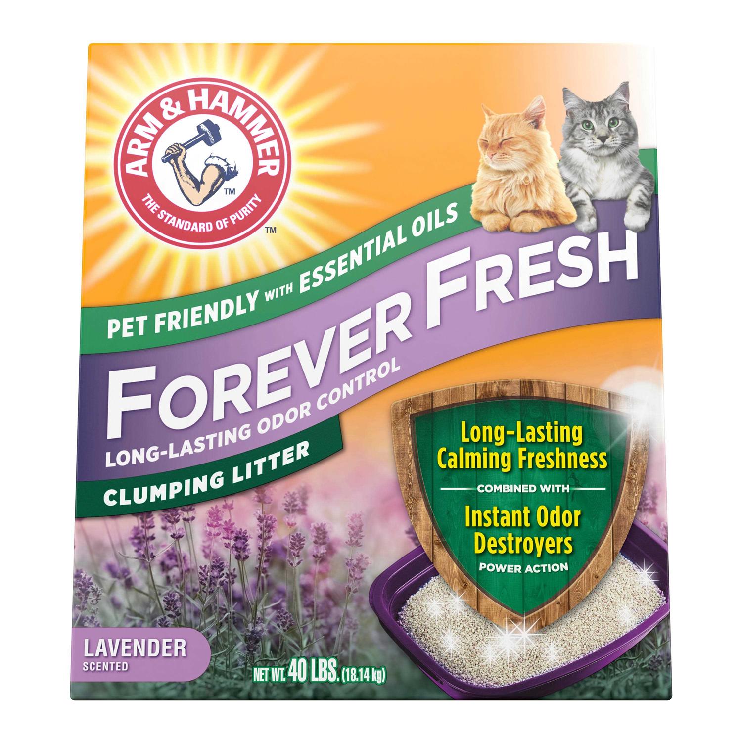 Arm & Hammer Forever Fresh Clumping Cat Litter Lavender - Healthber