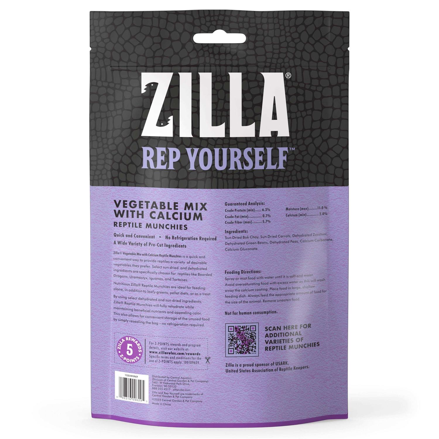 Zilla Reptile Munchies Vegetable Mix - Healthber