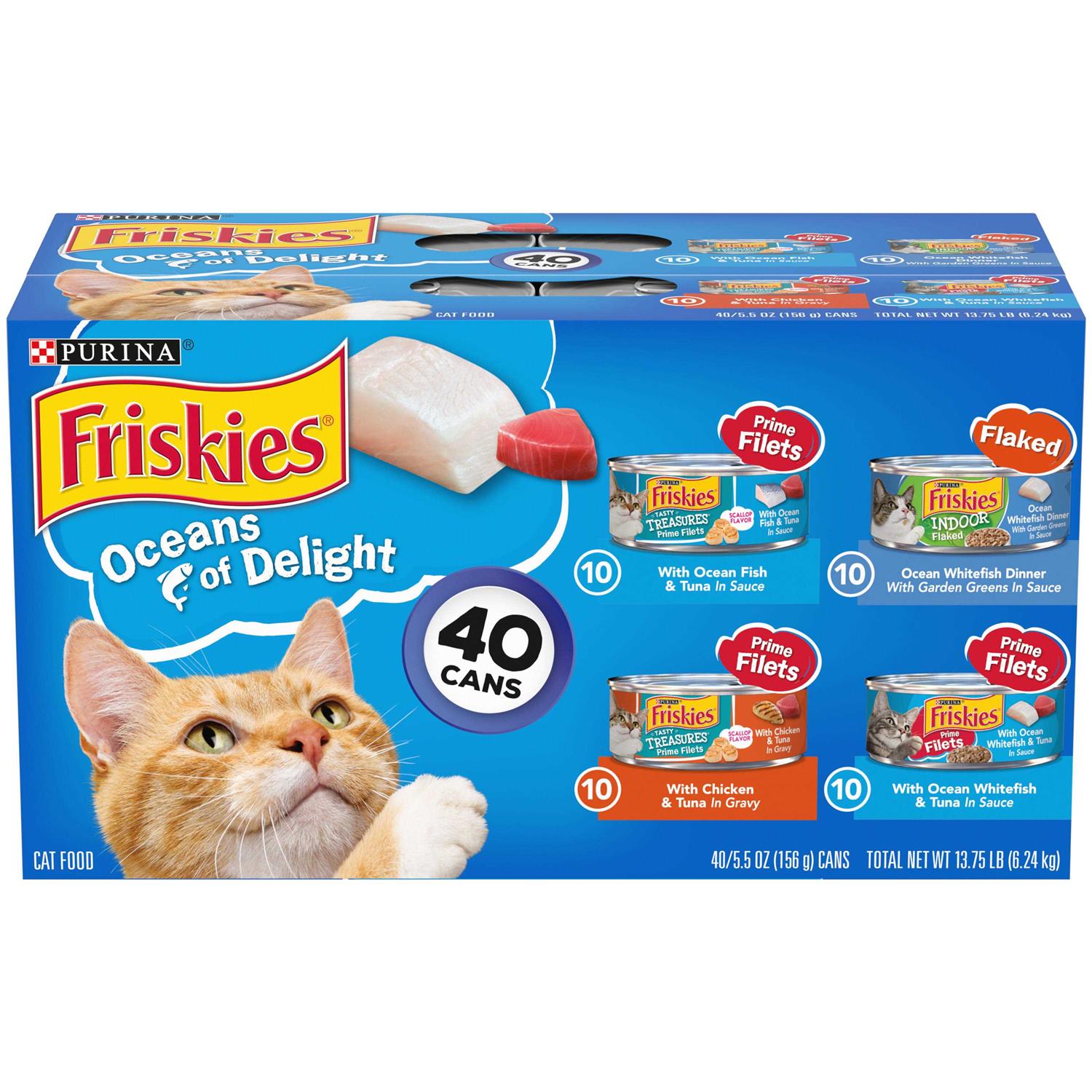 Purina Friskies Wet Cat Food Variety Pack Oceans of Delight - Healthber