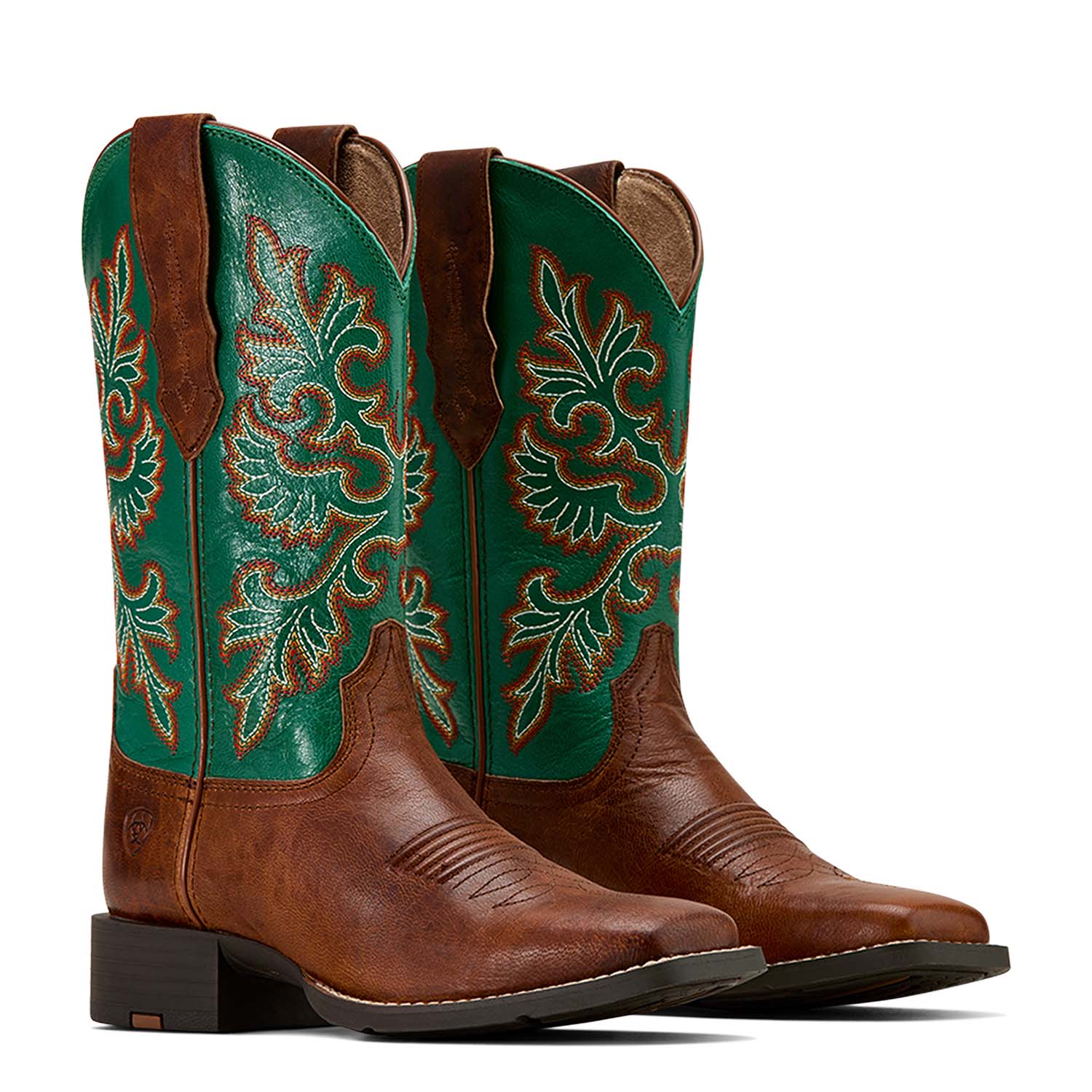 Ariat Women's Round Up Wide Square Toe StretchFit Western Boot - Healthber