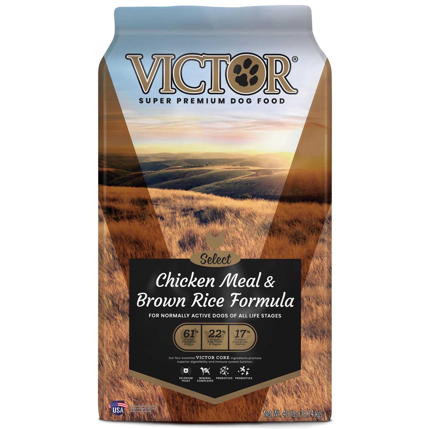 Victor Select Chicken Meal & Brown Rice Dry Dog Food - Healthber
