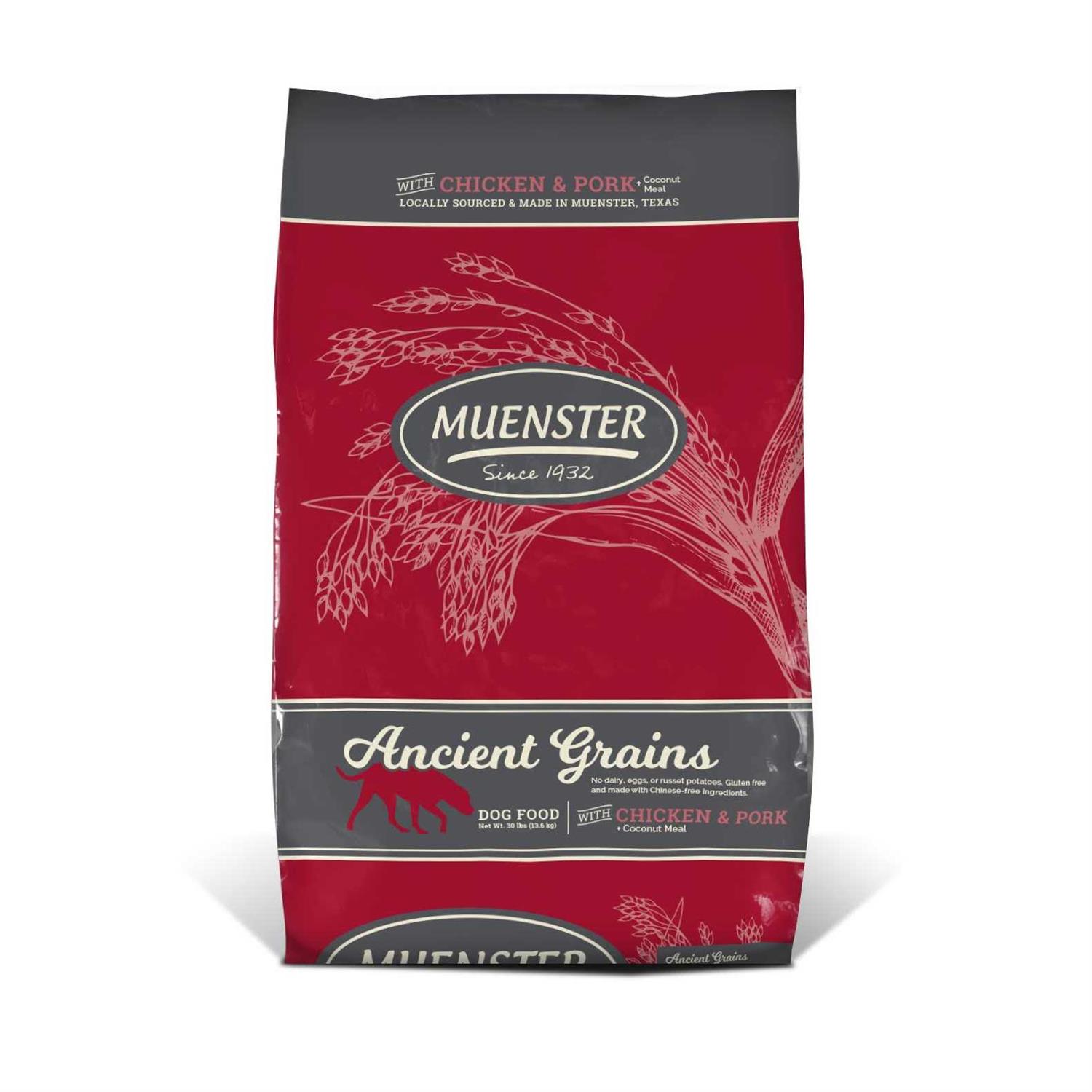 Muenster Ancient Grains with Chicken Dog Food - Healthber