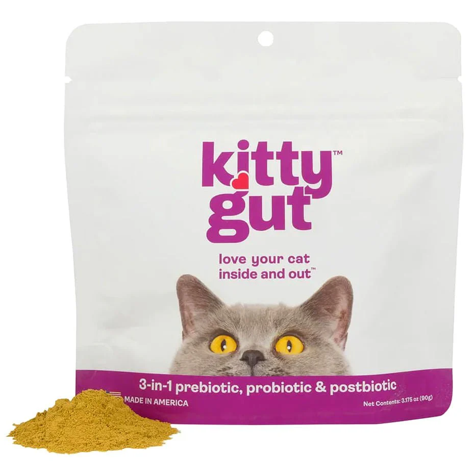 Kitty Gut 3-in-1 Pre + Pro + Postbiotic Supplement for Cats - Healthber