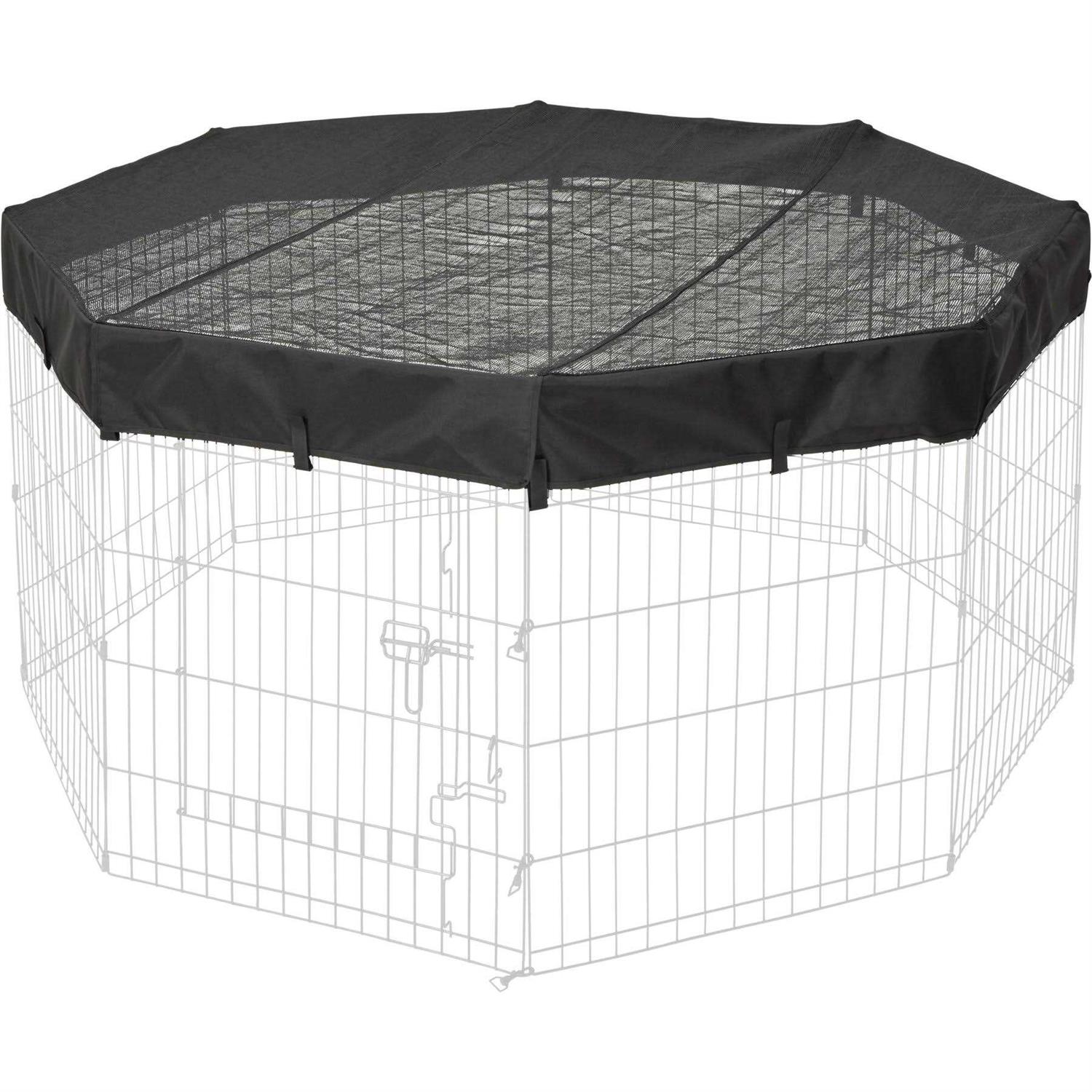 MidWest Homes for Pets Octagon Exercise Pen Fabric Mesh Top - Healthber