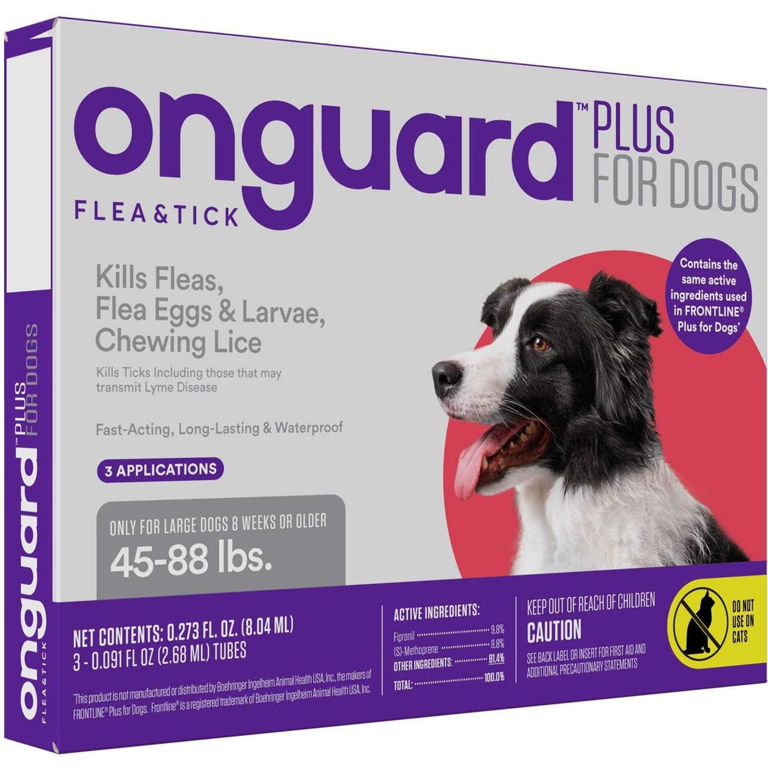 Onguard Plus Flea & Tick Spot Treatment for Dogs - Healthber