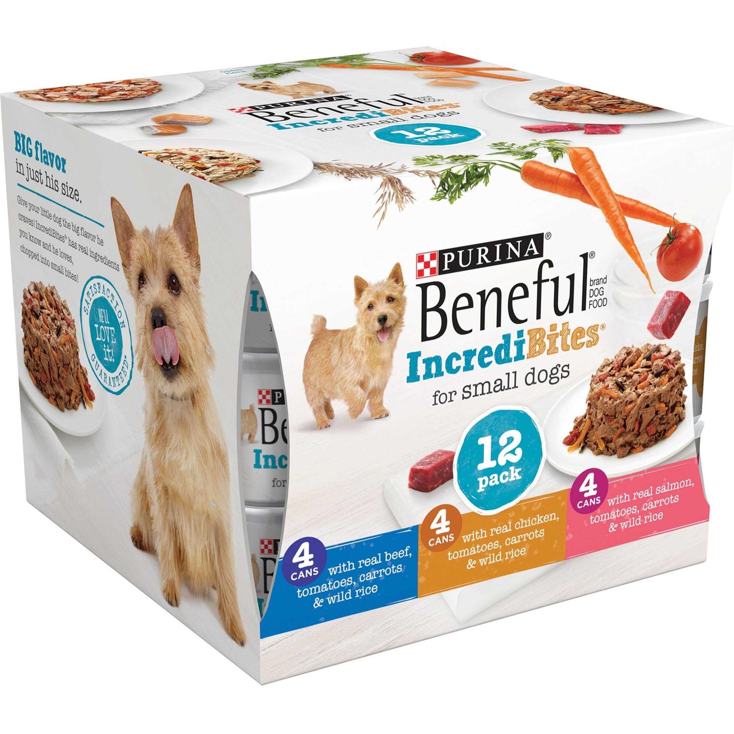 Purina Beneful IncrediBites Small Breed Wet Dog Food Variety Pack - Healthber