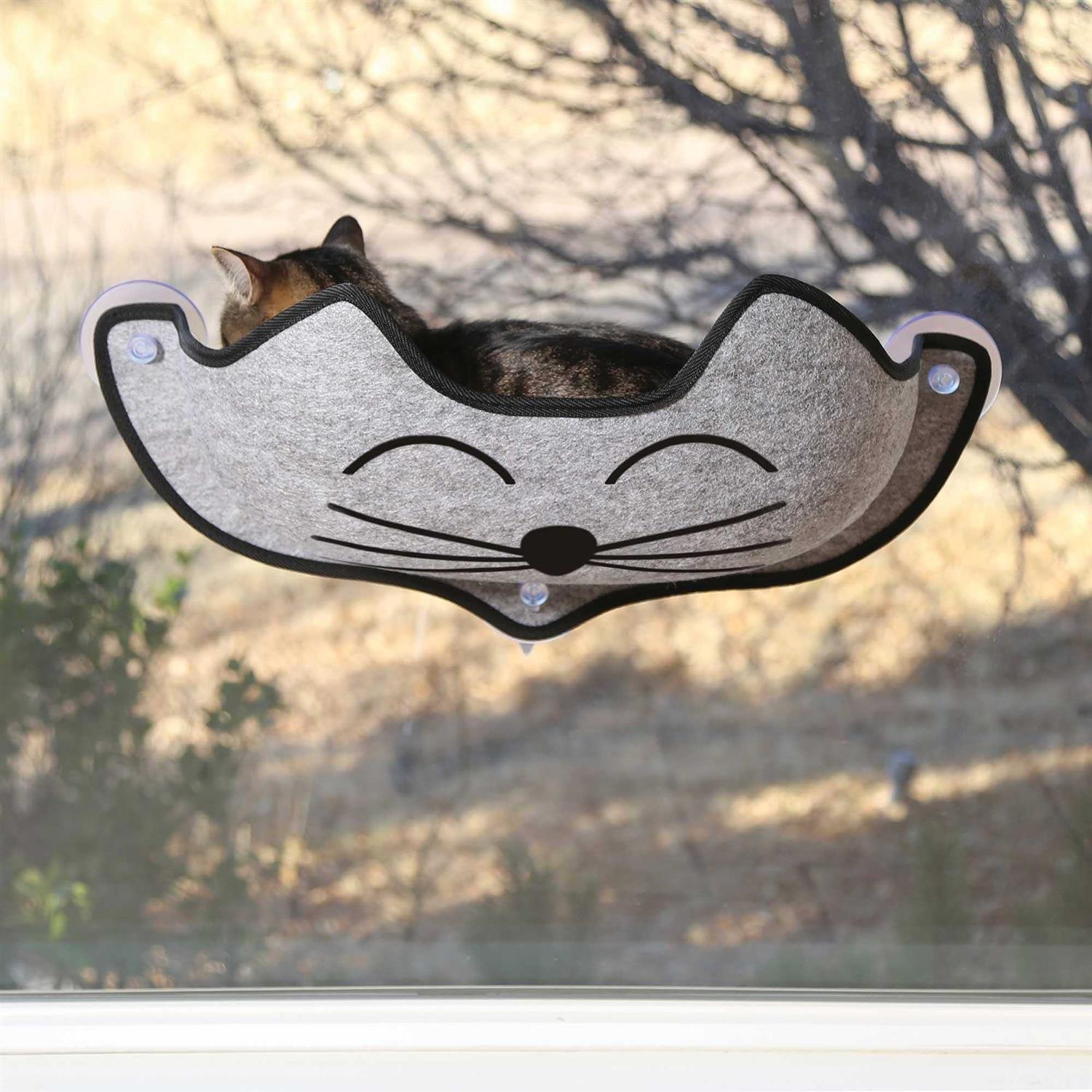K&H Pet EZ Mount Kittyface Window Bed - Healthber