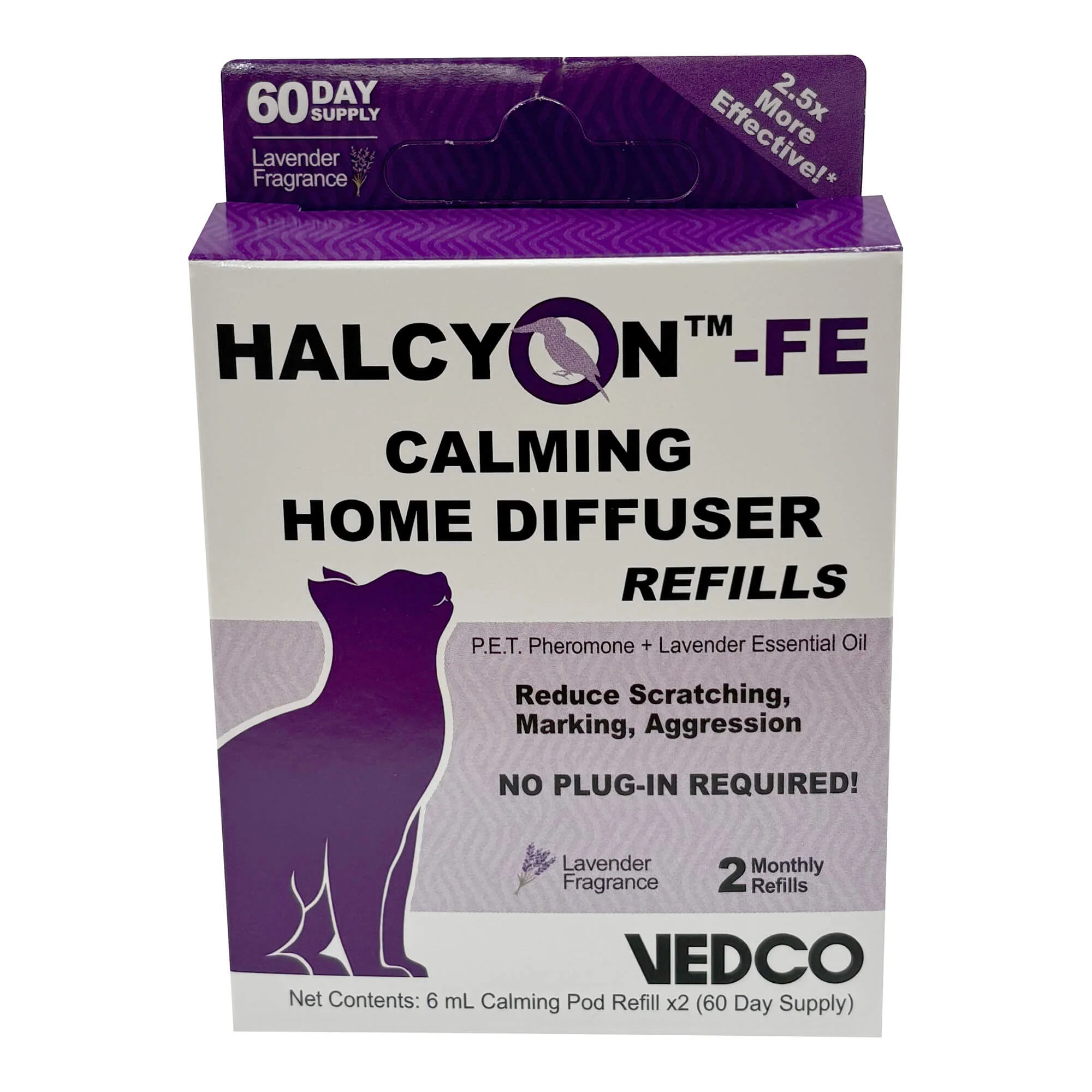 Halcyon FE Calming Home Diffuser for Cats Refill, 2 pk - Healthber
