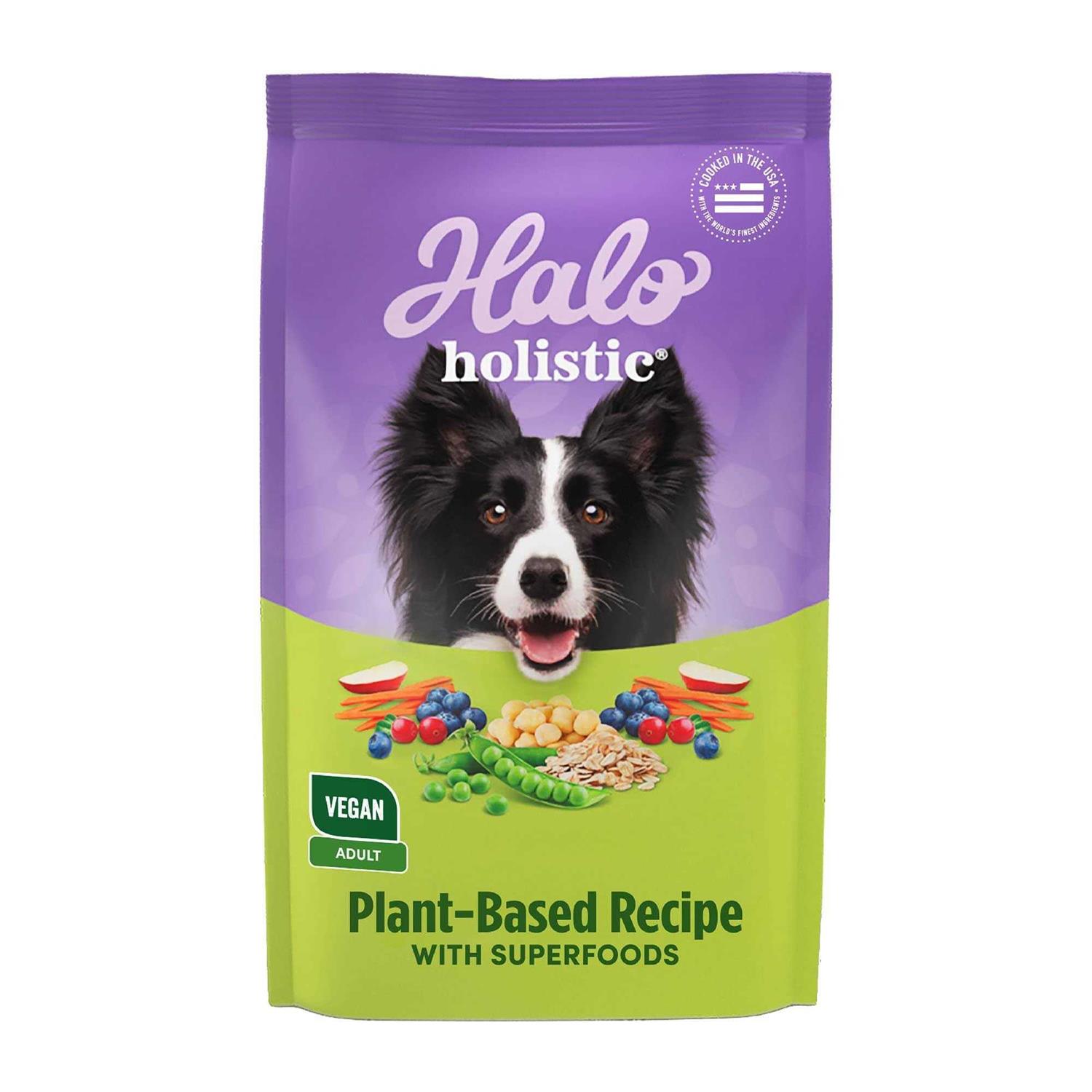 Halo Adult Dry Dog Food Holistic Garden of Vegan - Healthber