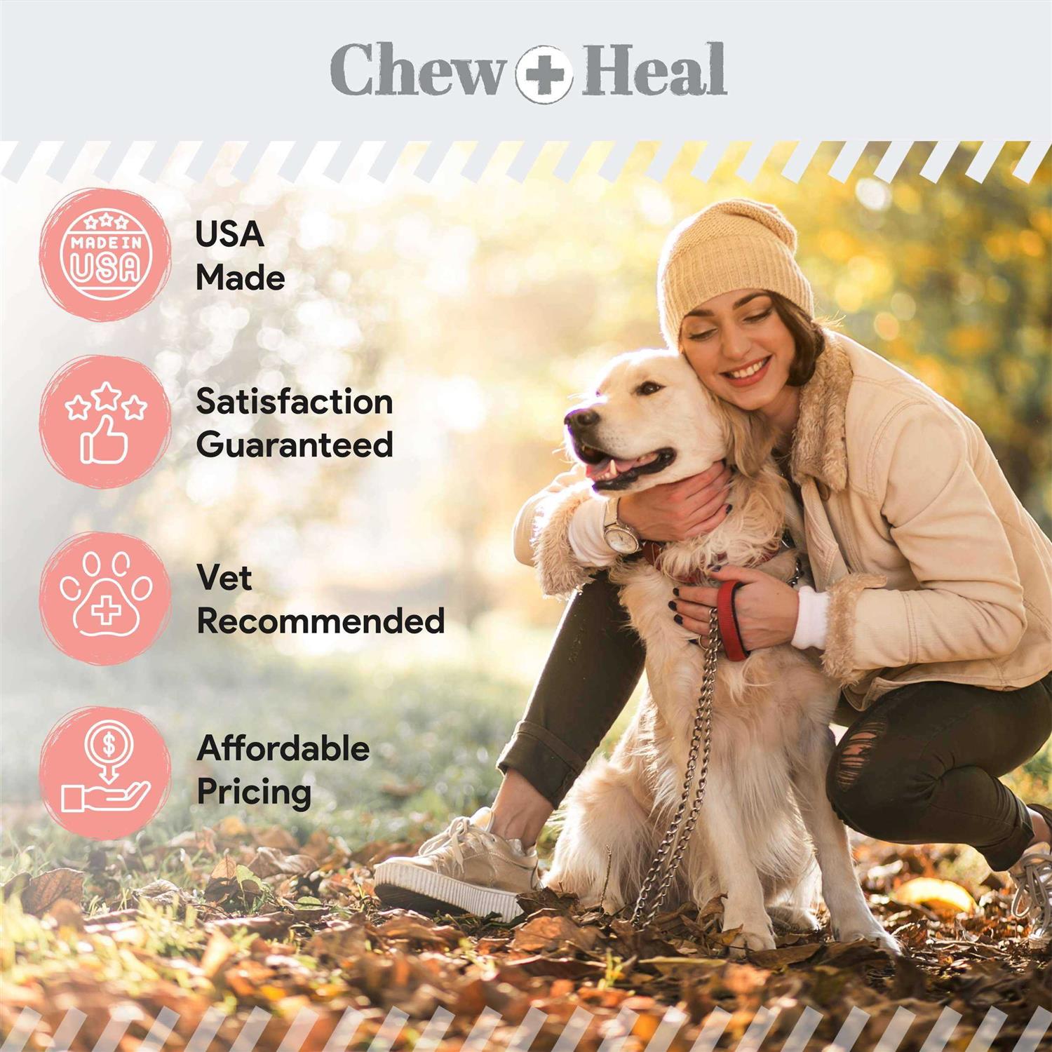 Chew + Heal Pure Wild Alaskan Salmon Oil for Dogs - Healthber