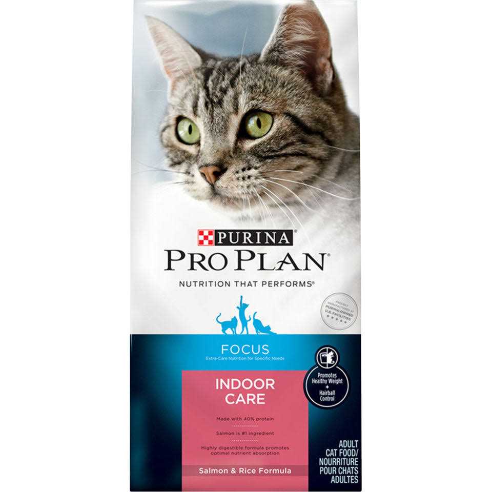 Purina Pro Plan Hairball Management Indoor Salmon & Rice Cat Food - Healthber