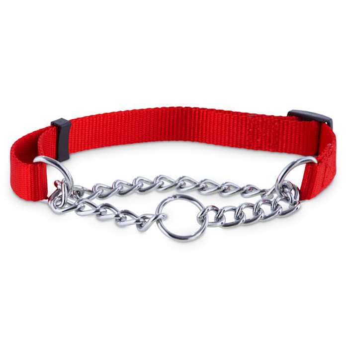 EveryYay Check Nylon & Chain Dog Collar - Healthber