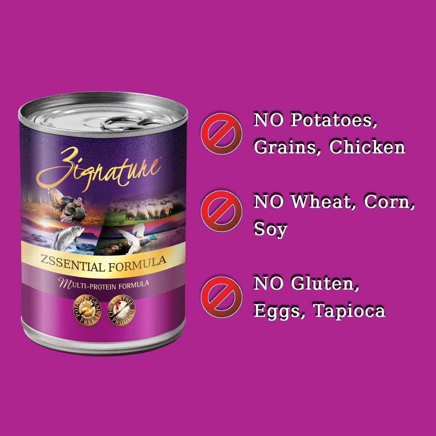 Zignature Zssential Formula Canned Dog Food - Healthber