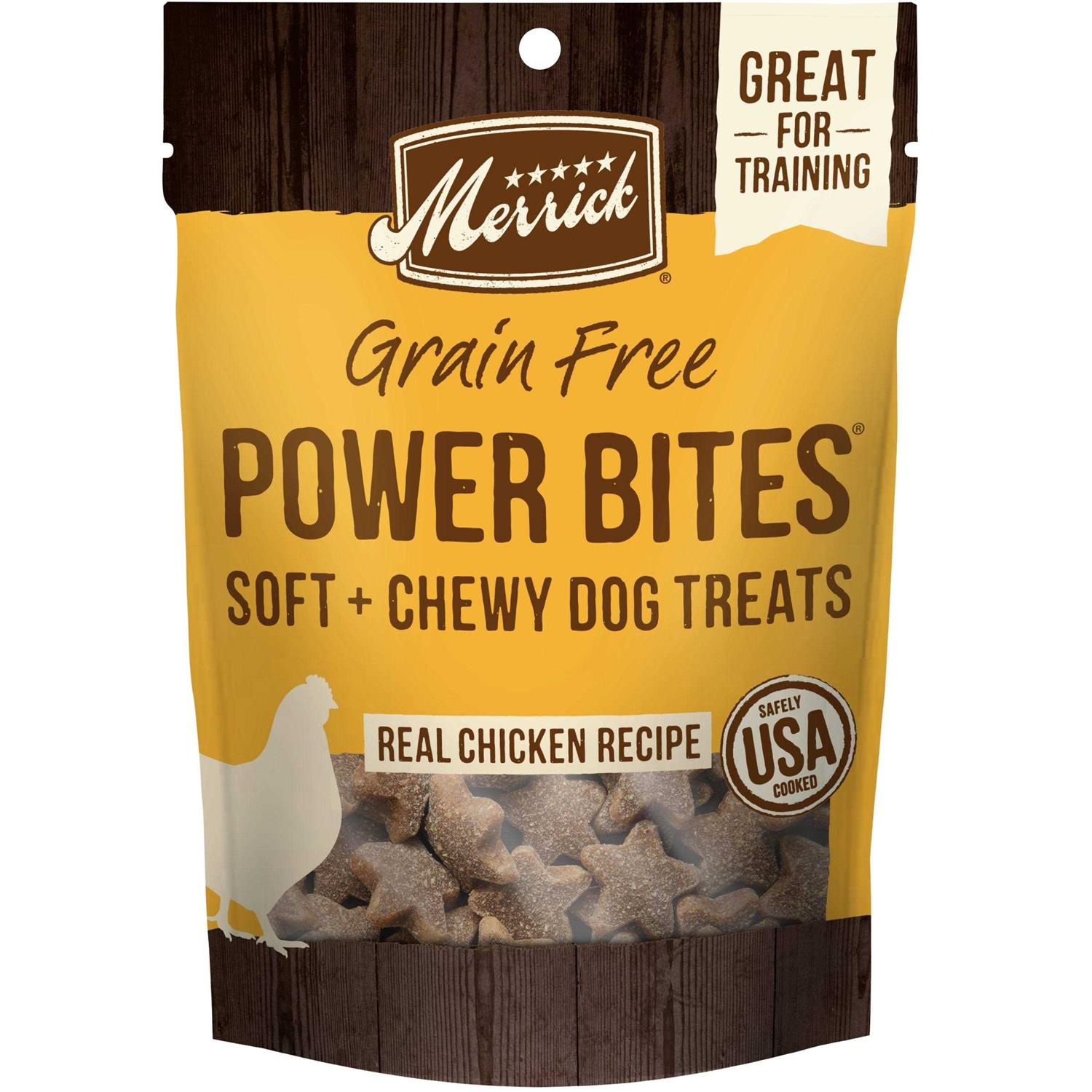 Merrick Power Bites Chicken Dog Treats - Healthber