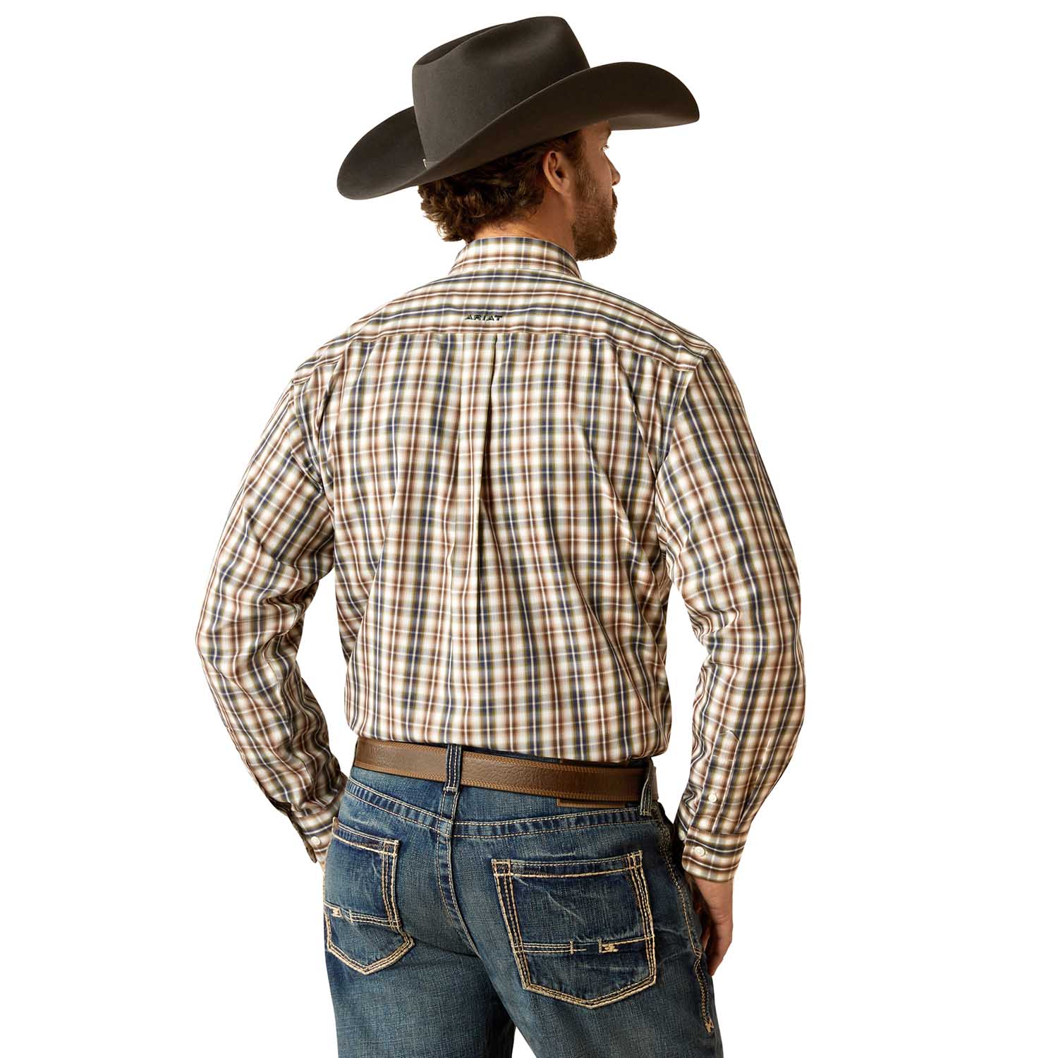 Ariat Men's Wrinkle Free Folk Longsleeve Shirt - Healthber