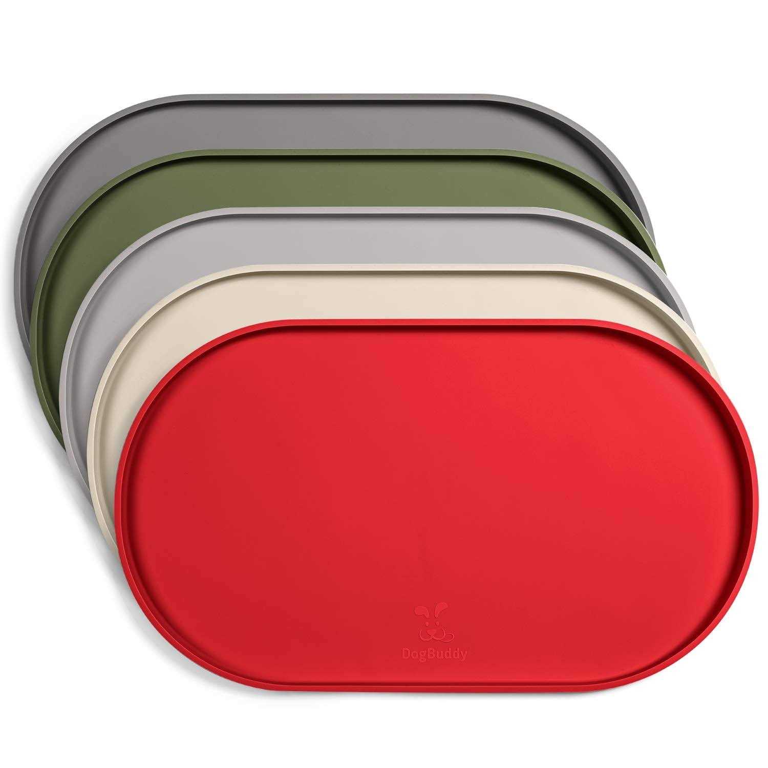 DogBuddy Dog Food Mat Waterproof Dog Bowl Mat, Silicone Dog Mat for Food and Water - Healthber