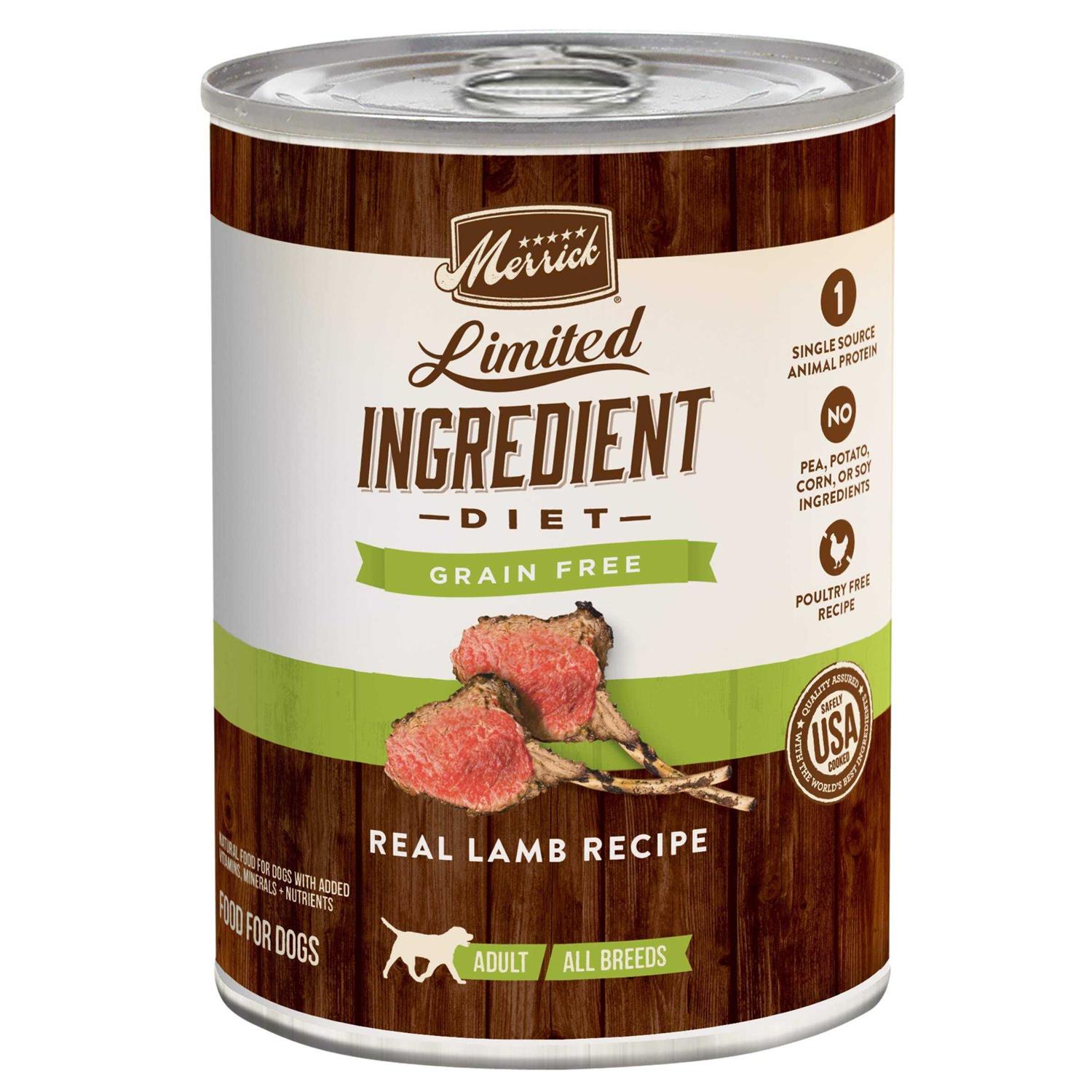 Merrick Limited Ingredient Diet Real Lamb Recipe Canned Dog Food - Healthber