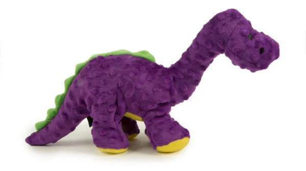 Dinos Purple Bruto Brontosaurus Dog Toy - Healthber
