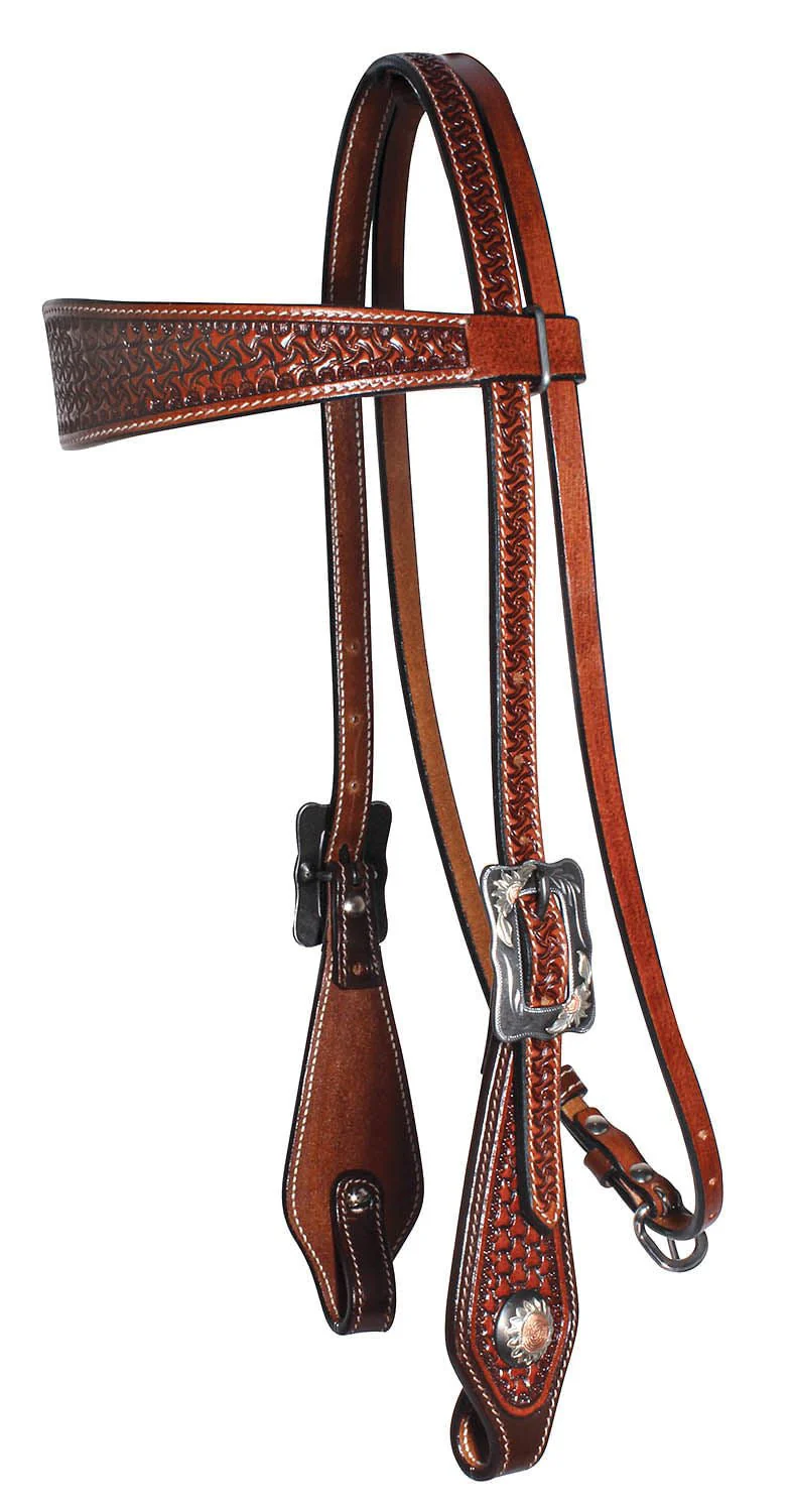 Professional's Choice Chestnut Windmill Browband Headstall - Healthber