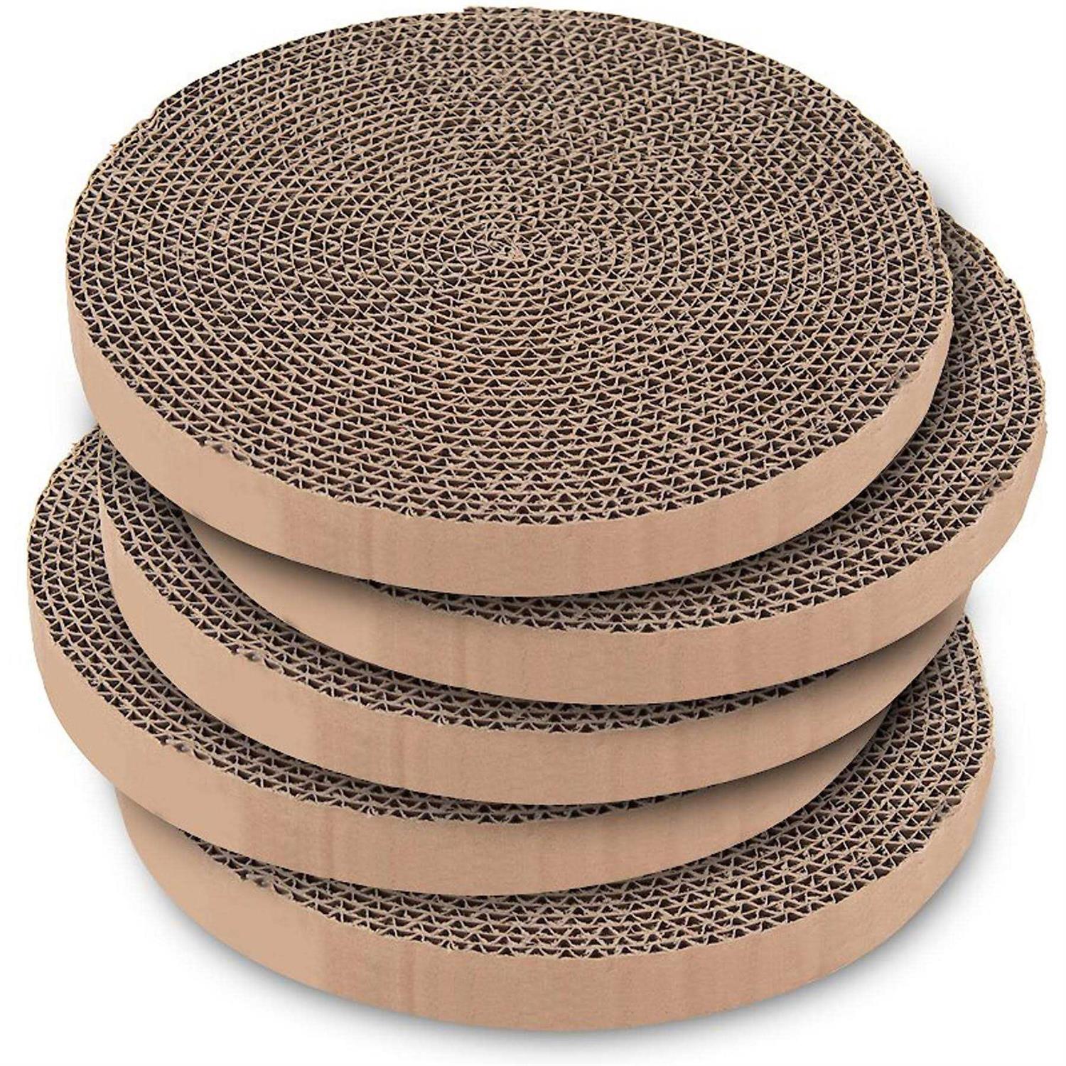 Best Pet Supplies Scratch and Spin Cat Scratcher Replacement Pads for Active Play - Healthber