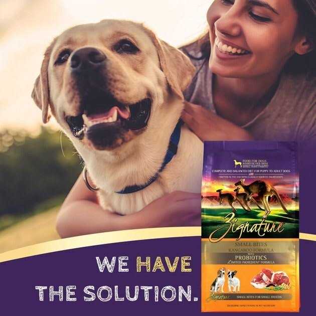 Zignature Kangaroo Formula Small Bites Dry Dog Food - Healthber