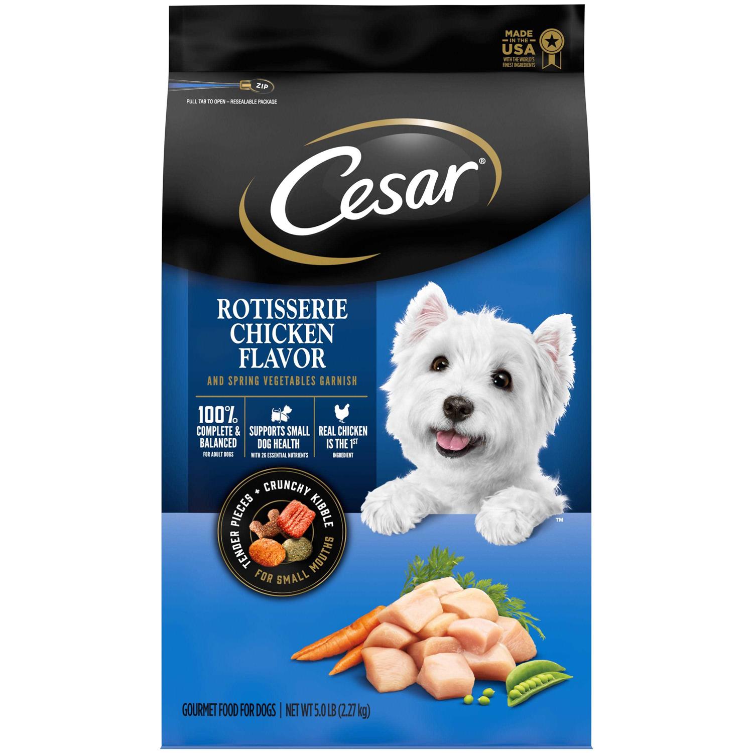 Cesar Rotisserie Chicken & Spring Vegetables Dry Dog Food - Healthber
