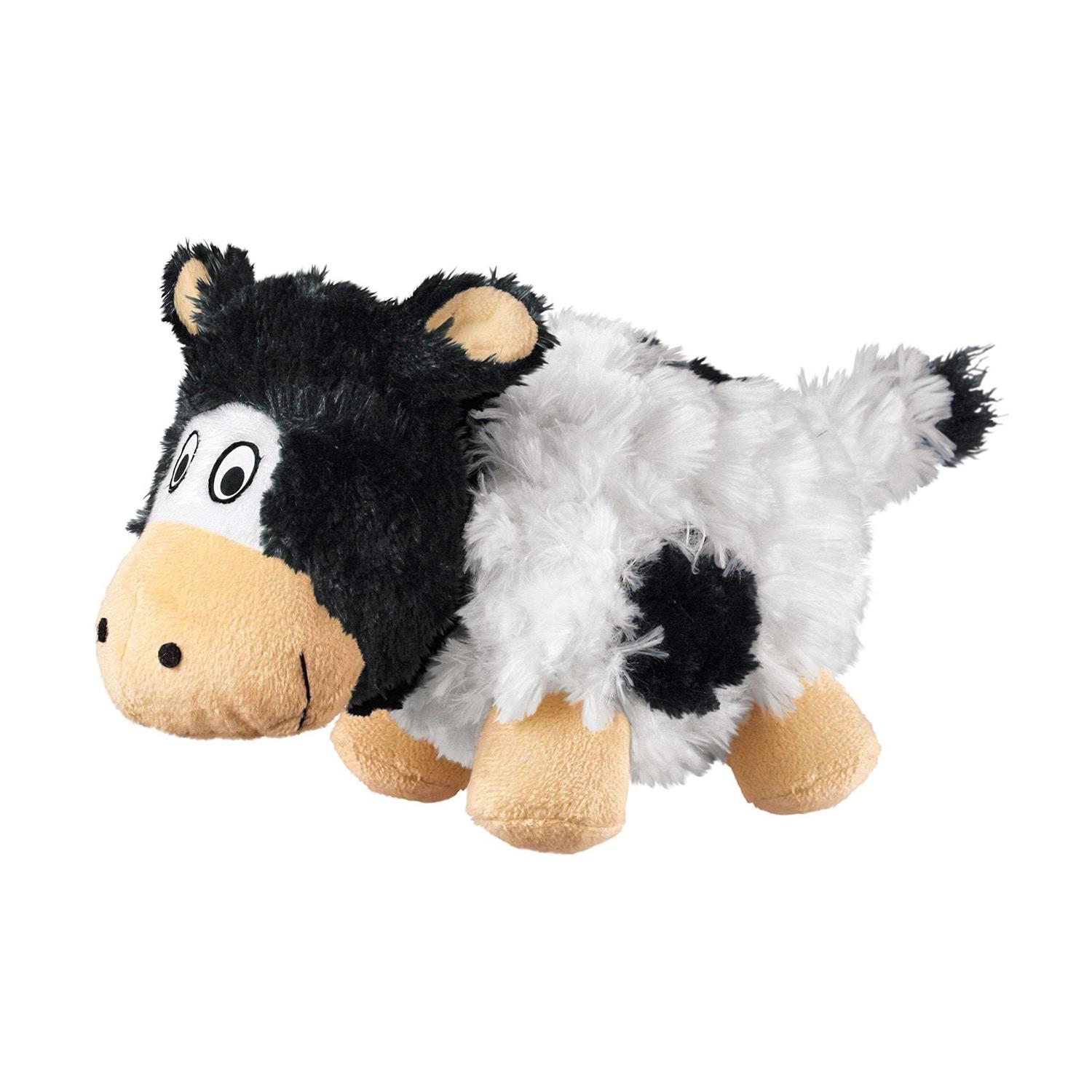 KONG Barnyard Cruncheez Cow Dog Toy - Healthber